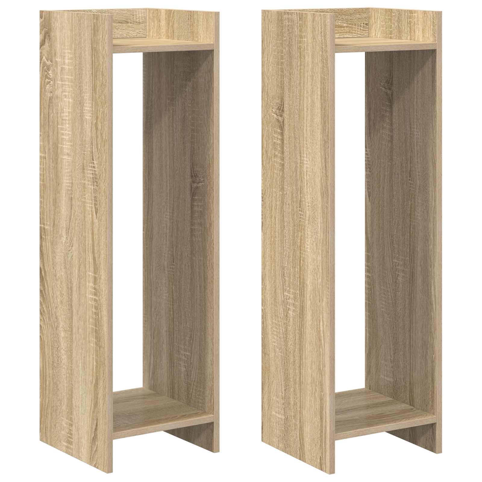 Stalak za biljke s policom 2 pcs Sonoma hrast 30 x 30 x 100 cm