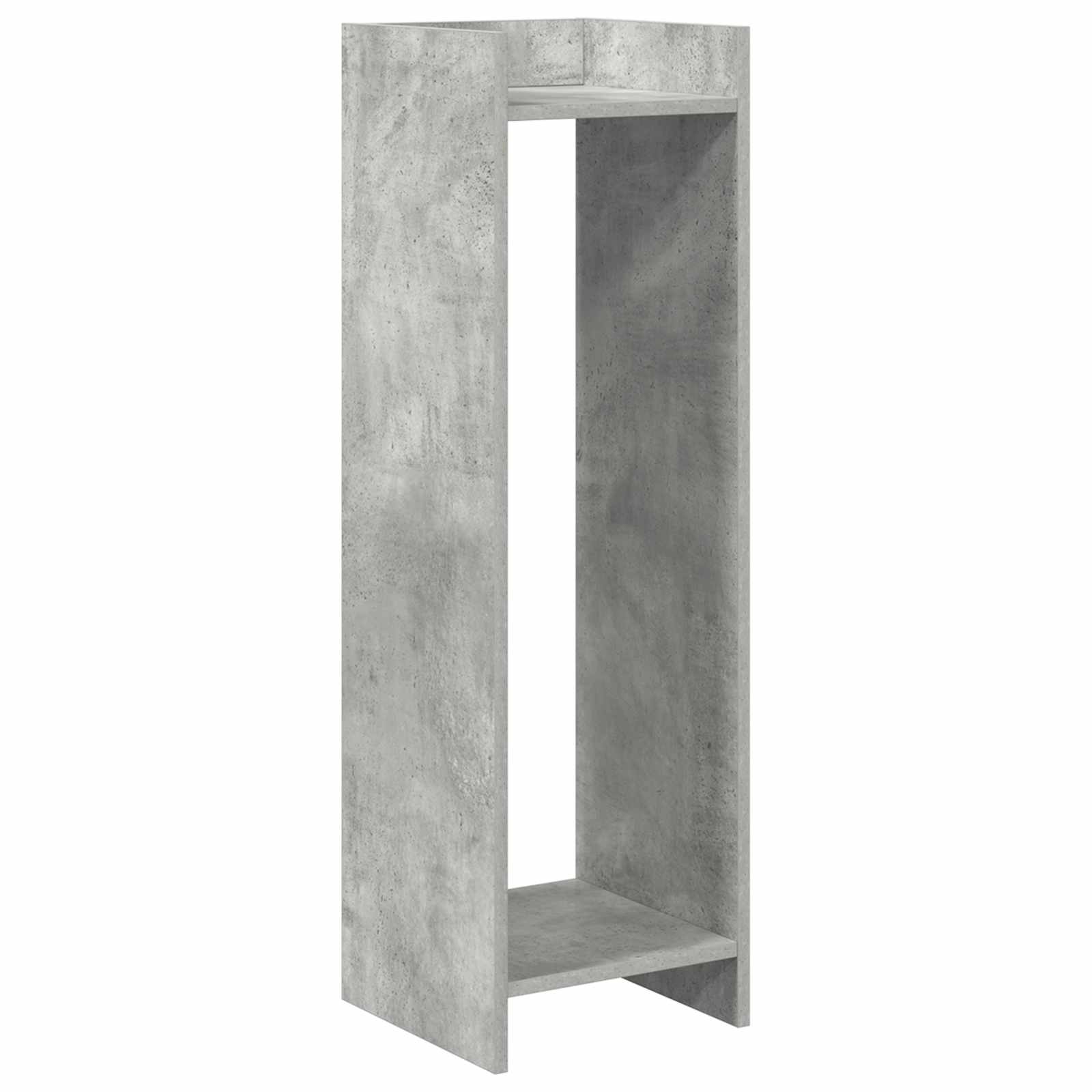 Stalak za biljke s policom Betonsko Siva 30 x 30 x 100 cm