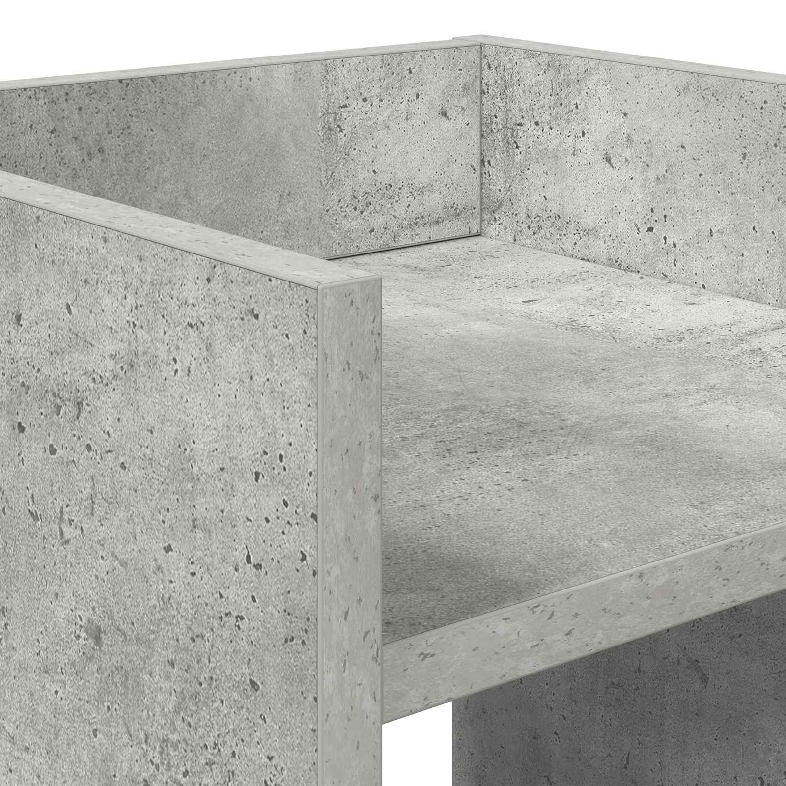 Stalak za biljke s policom 2 pcs Betonsko Siva 30 x 30 x 100 cm