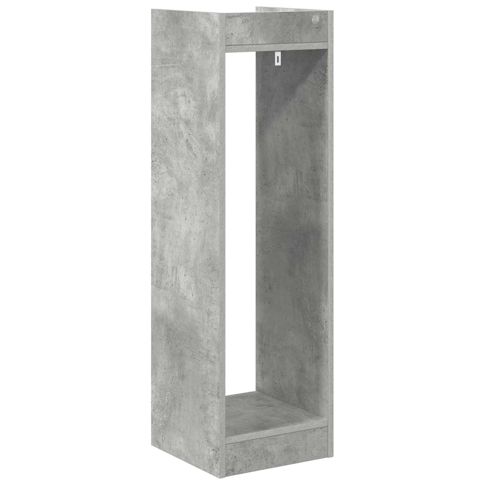 Stalak za biljke s policom 2 pcs Betonsko Siva 30 x 30 x 100 cm