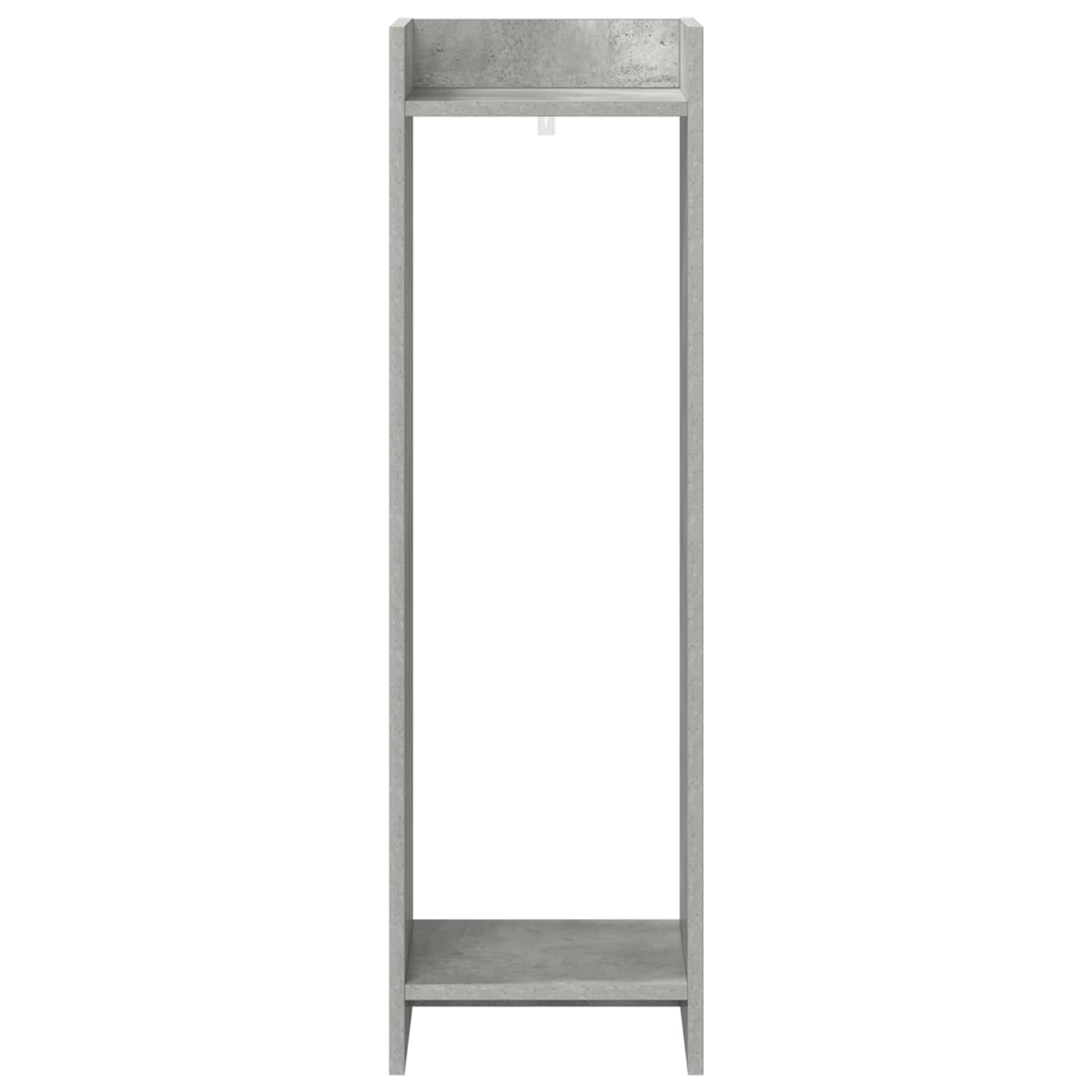 Stalak za biljke s policom 2 pcs Betonsko Siva 30 x 30 x 100 cm