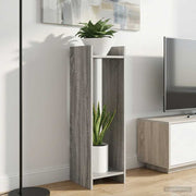 Stalak za biljke s policom Sivi Sonoma 30 x 30 x 100 cm