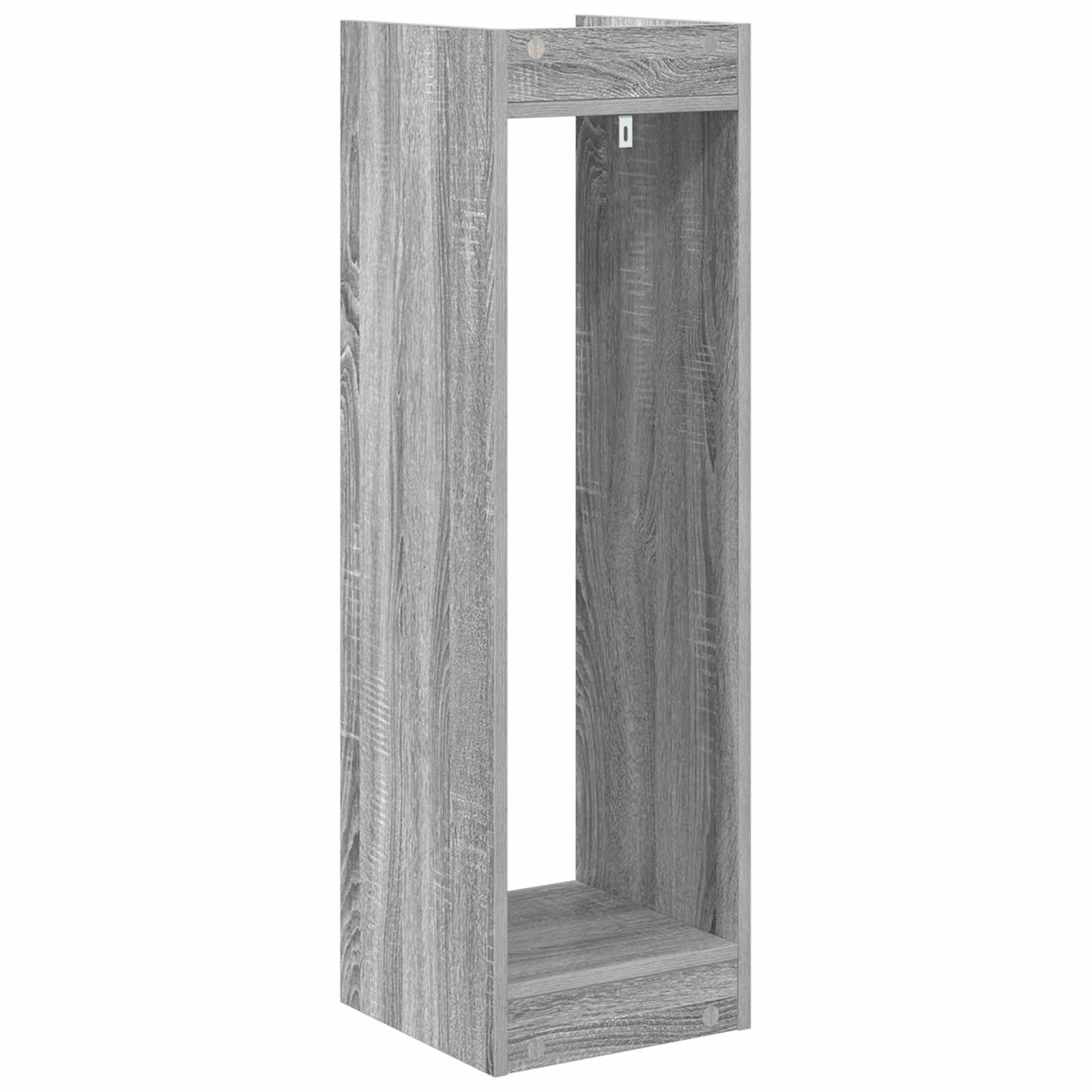 Stalak za biljke s policom Sivi Sonoma 30 x 30 x 100 cm