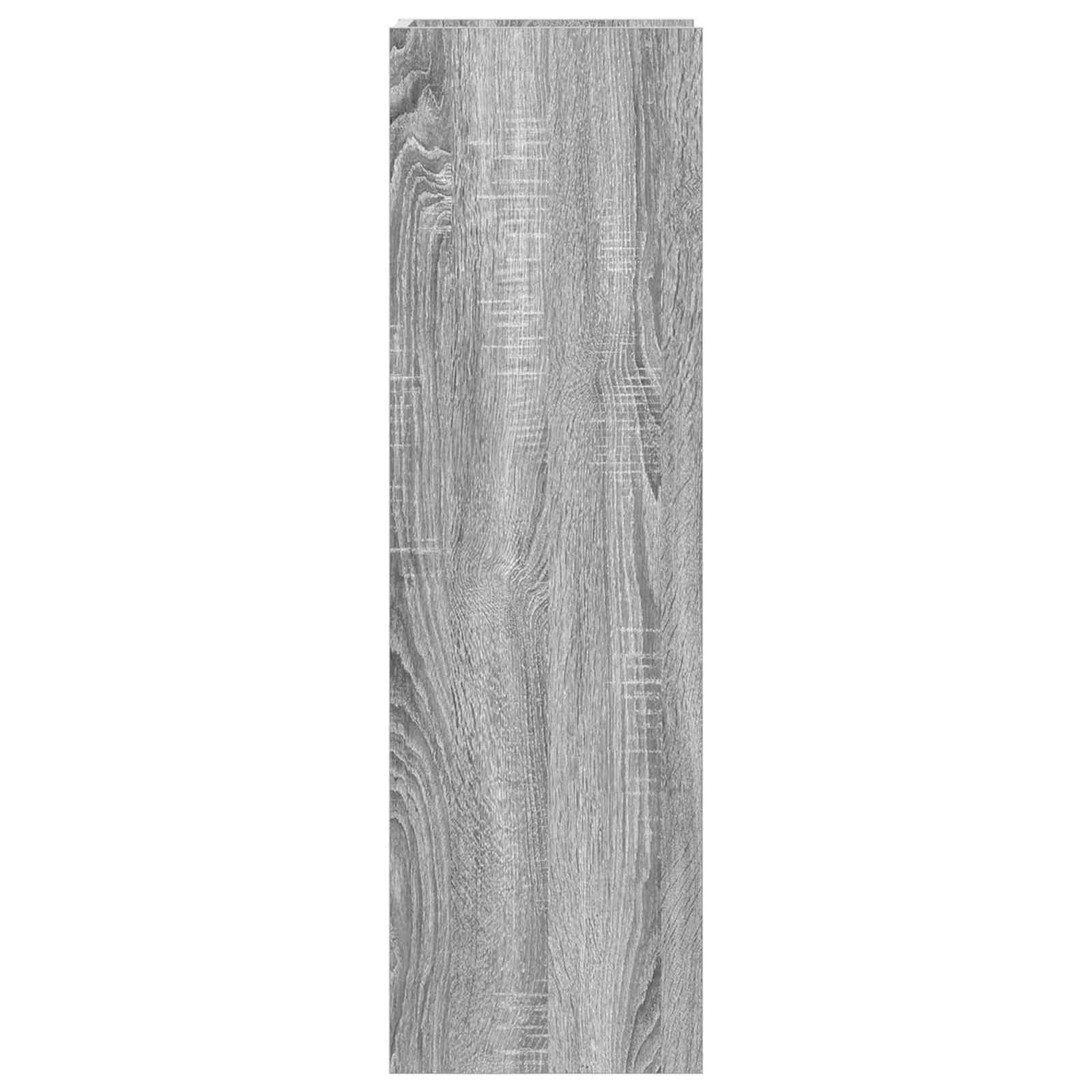 Stalak za biljke s policom 2 pcs Sivi Sonoma 30 x 30 x 100 cm