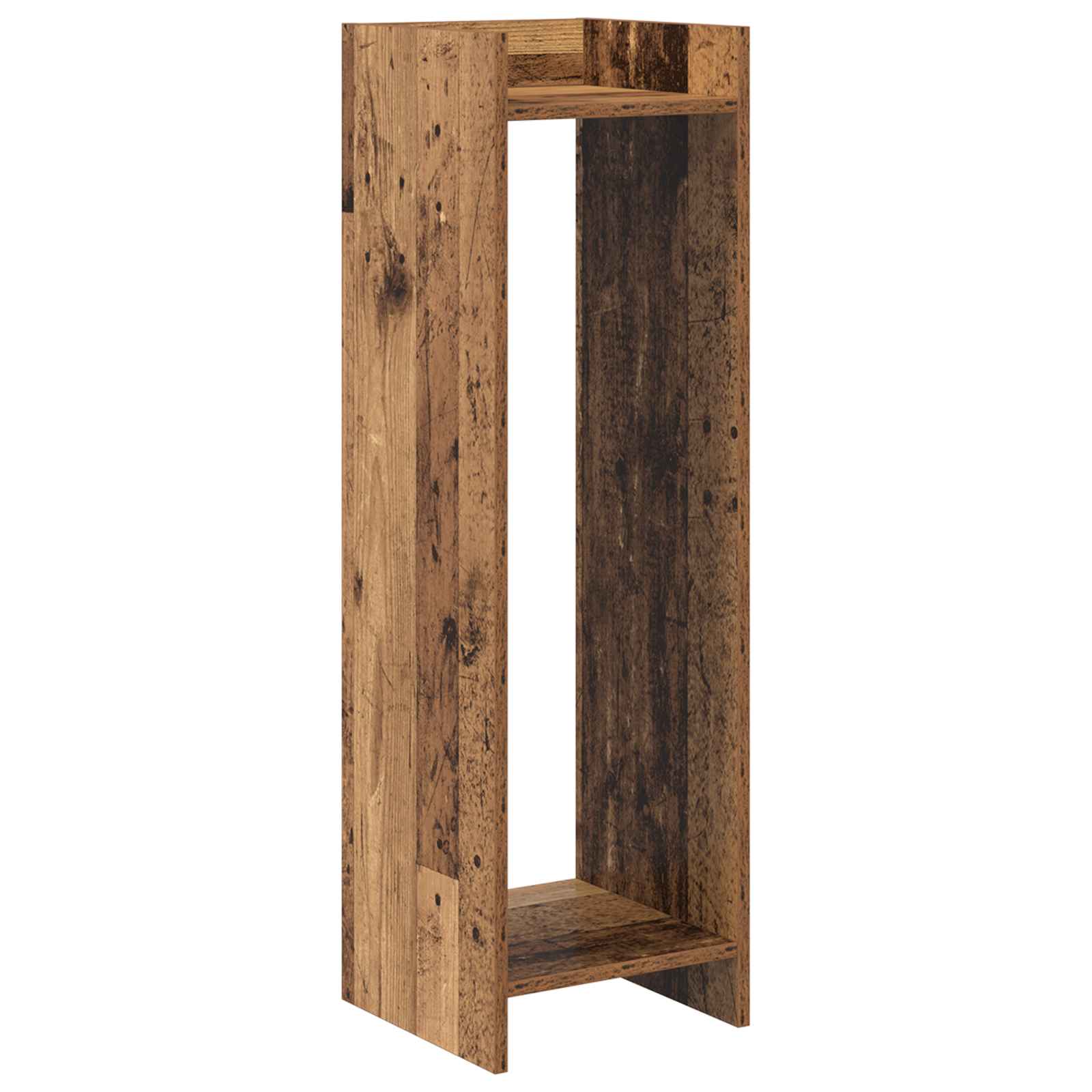 Stalak za biljke s policom 2 pcs Staro drvo 30 x 30 x 100 cm