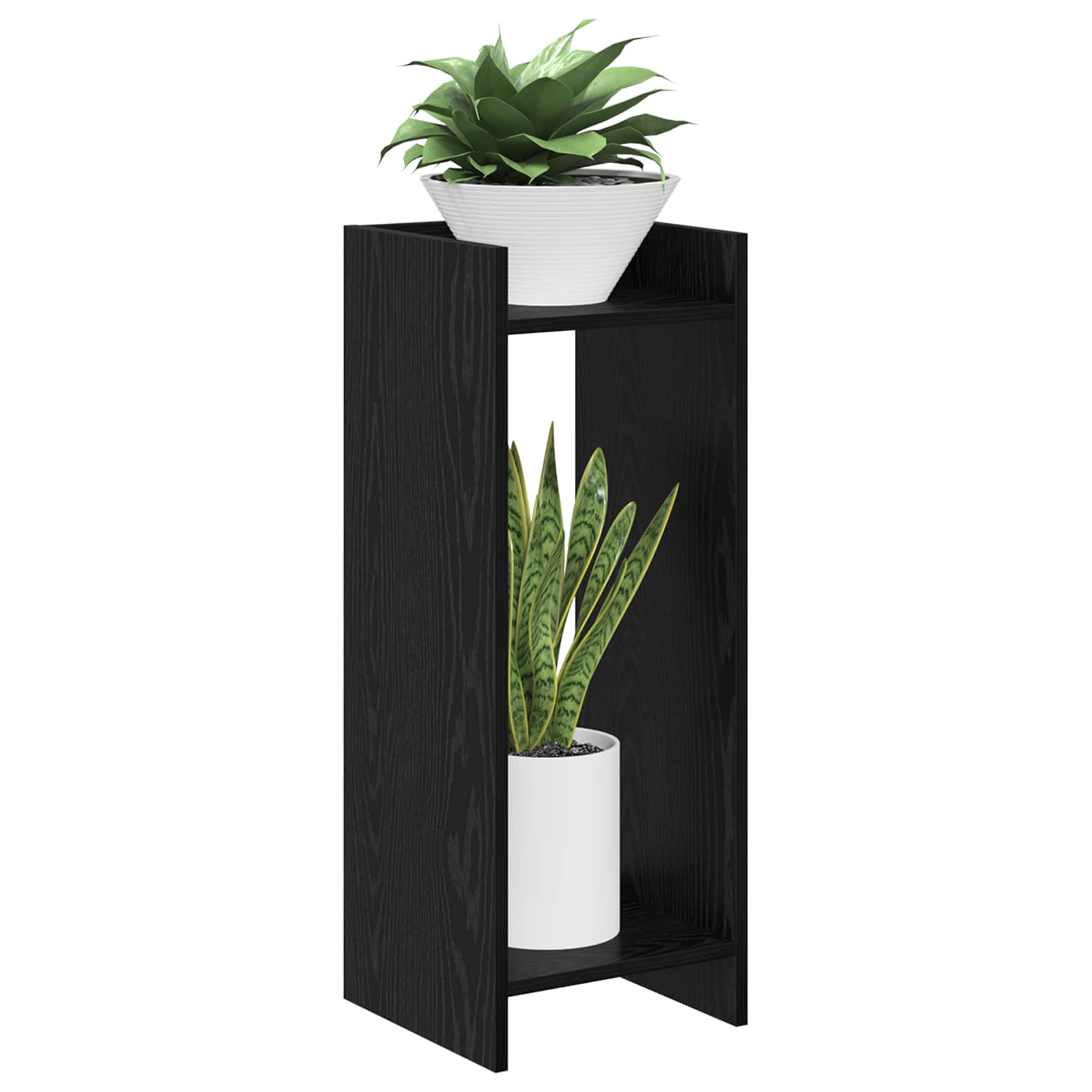 Stalak za biljke Crni Hrast 30 x 30 x 80 cm Konstrukcijsko drvo