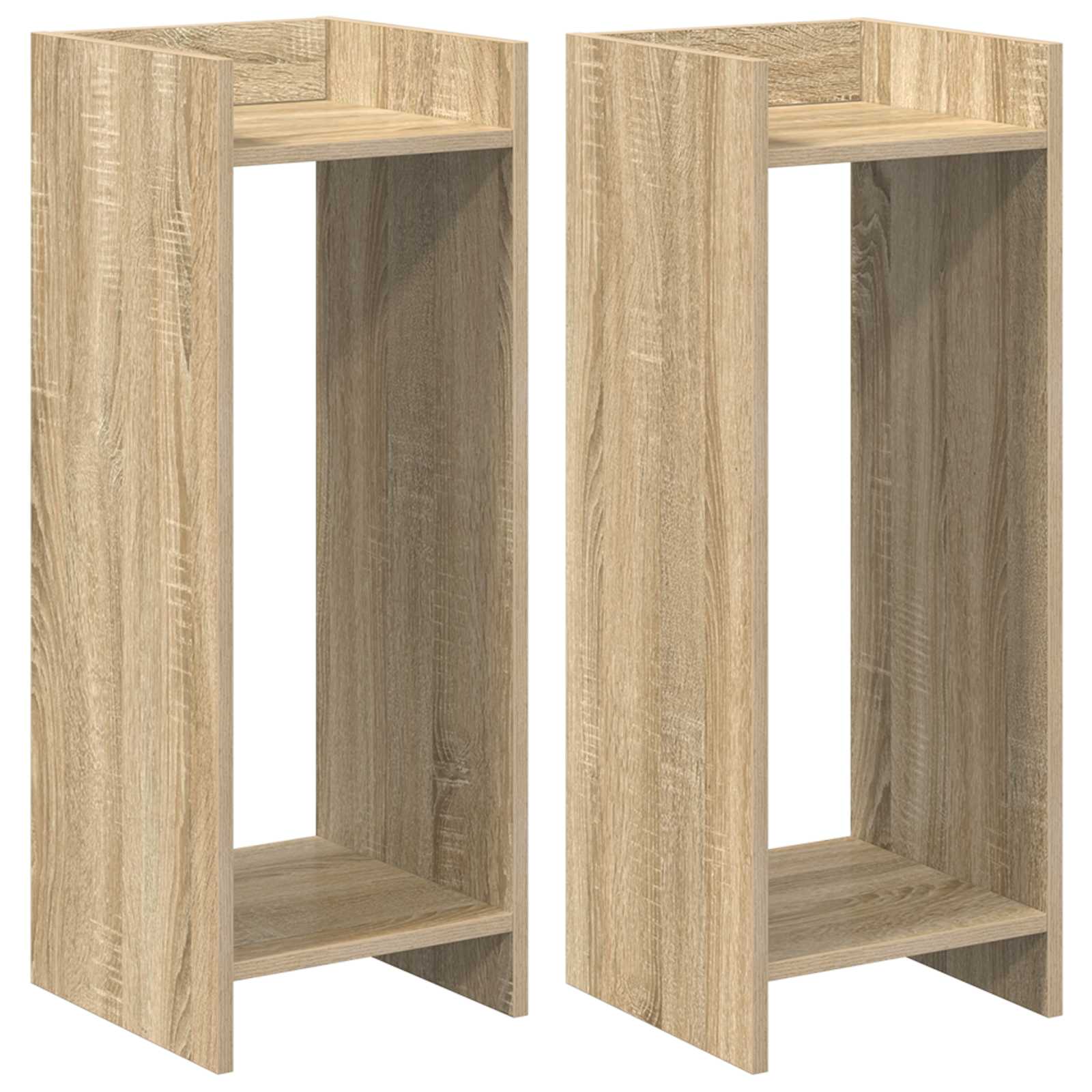 Stalak za biljke s policom 2 pcs Sonoma hrast 30 x 30 x 80 cm