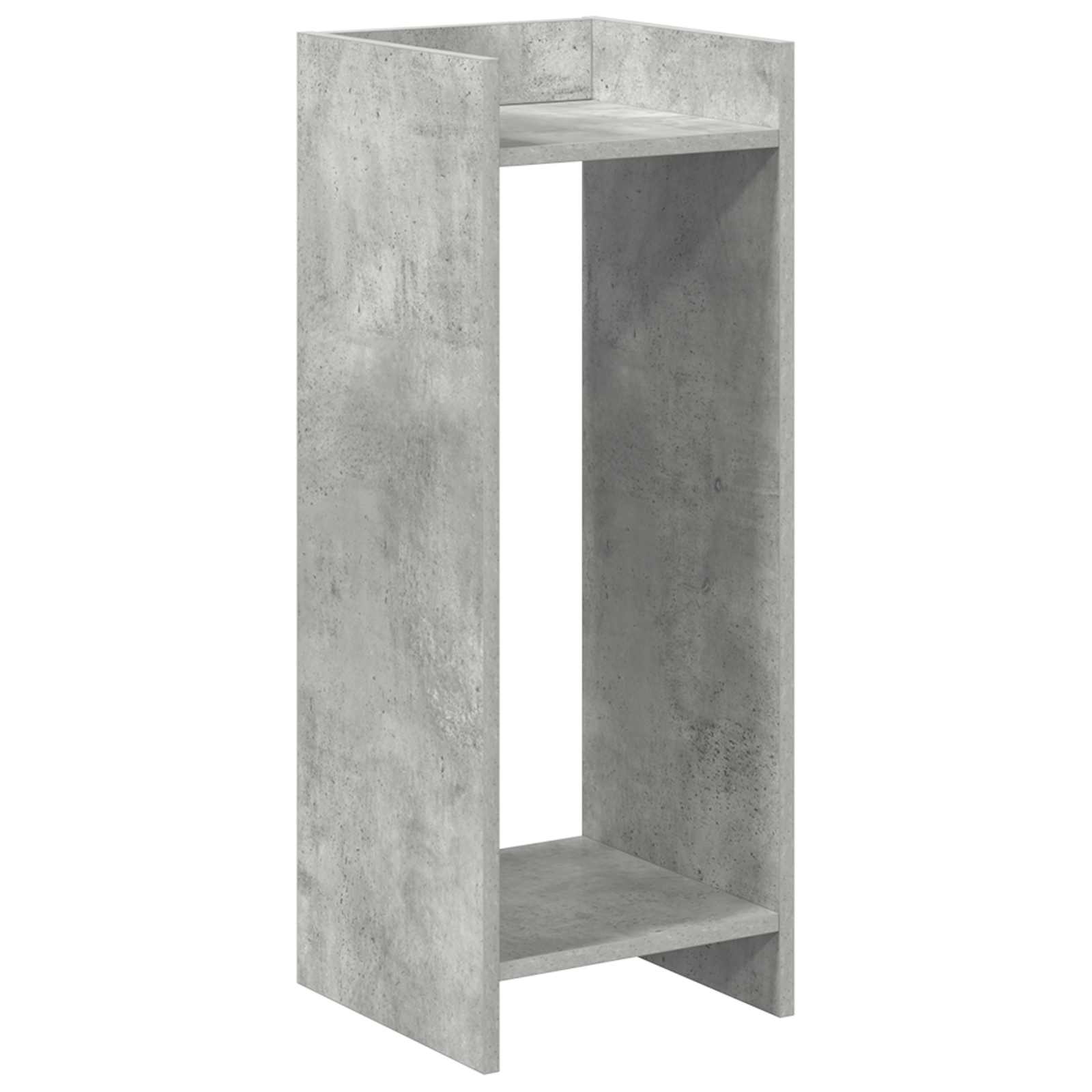 Stalak za biljke s policom 2 pcs Betonsko Siva 30 x 30 x 80 cm