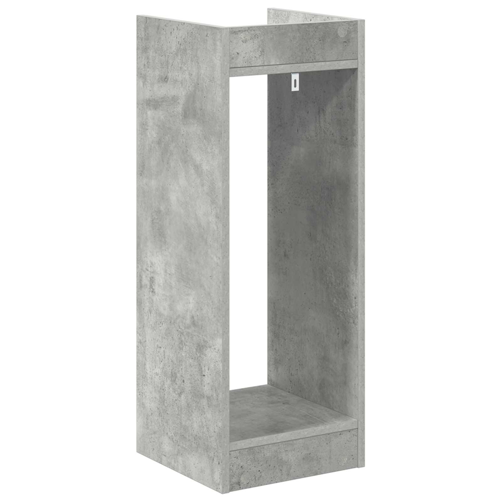Stalak za biljke s policom 2 pcs Betonsko Siva 30 x 30 x 80 cm