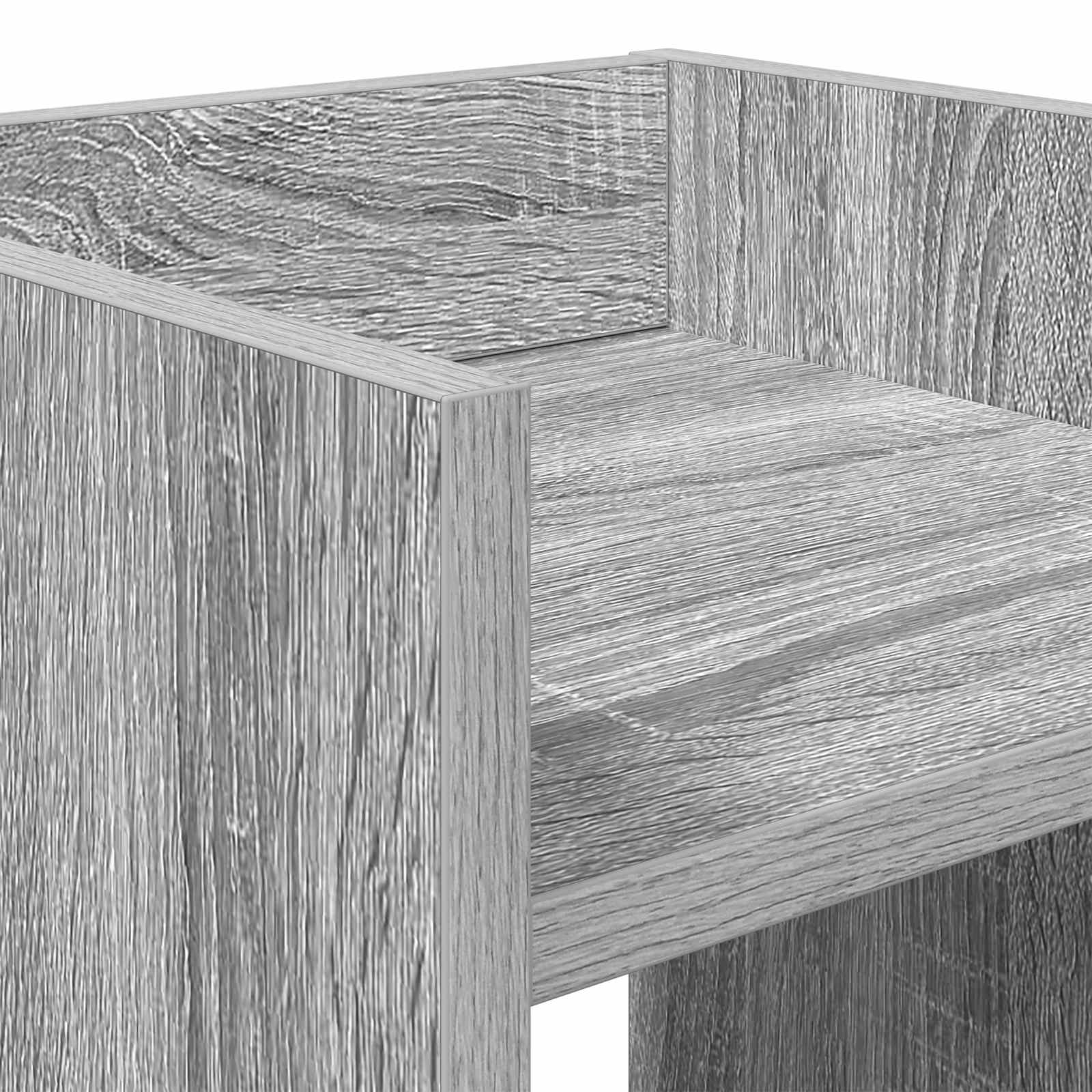Stalak za biljke s policom Sivi Sonoma 30 x 30 x 80 cm
