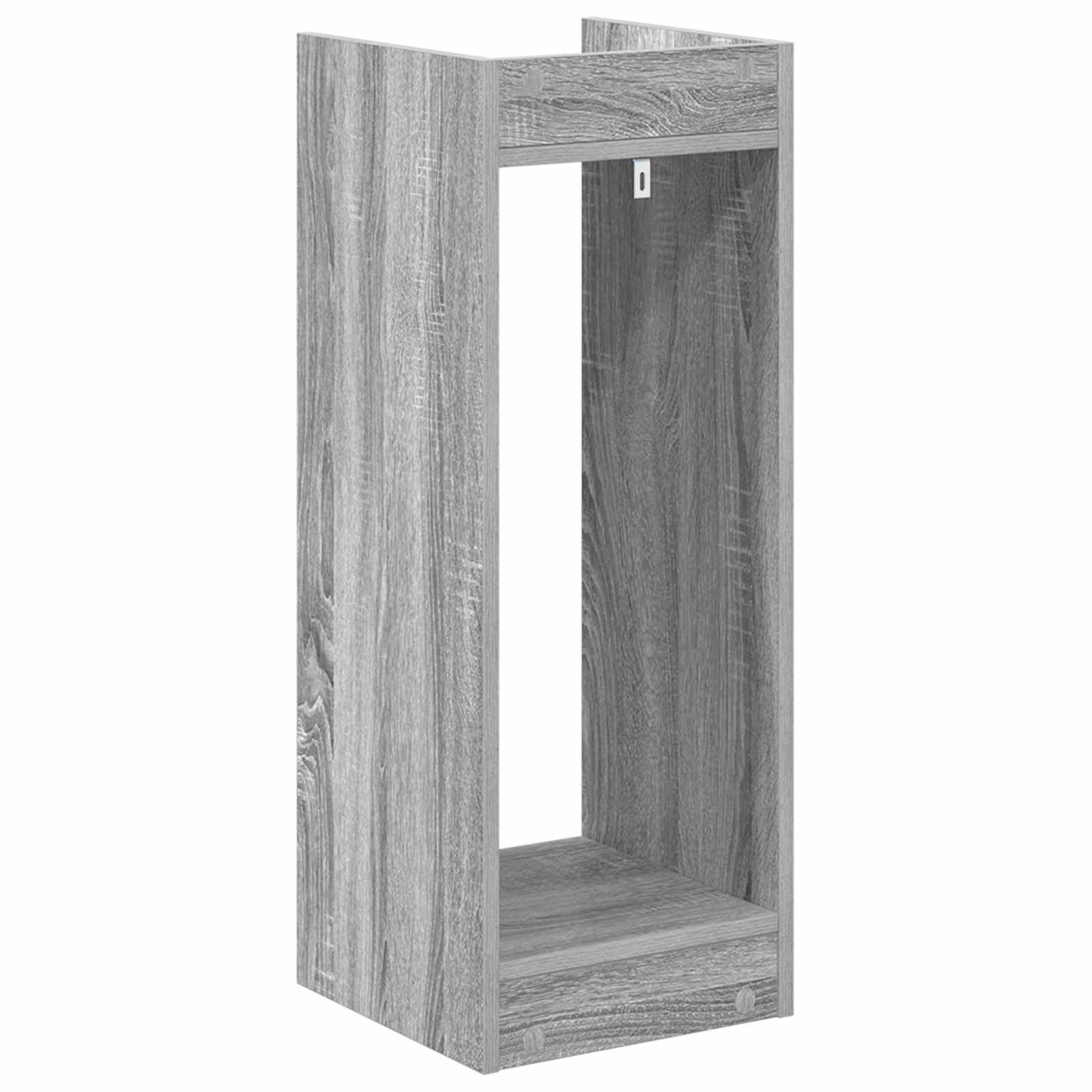 Stalak za biljke s policom 2 pcs Sivi Sonoma 30 x 30 x 80 cm