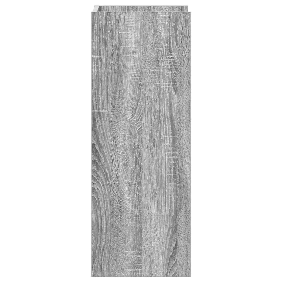 Stalak za biljke s policom 2 pcs Sivi Sonoma 30 x 30 x 80 cm