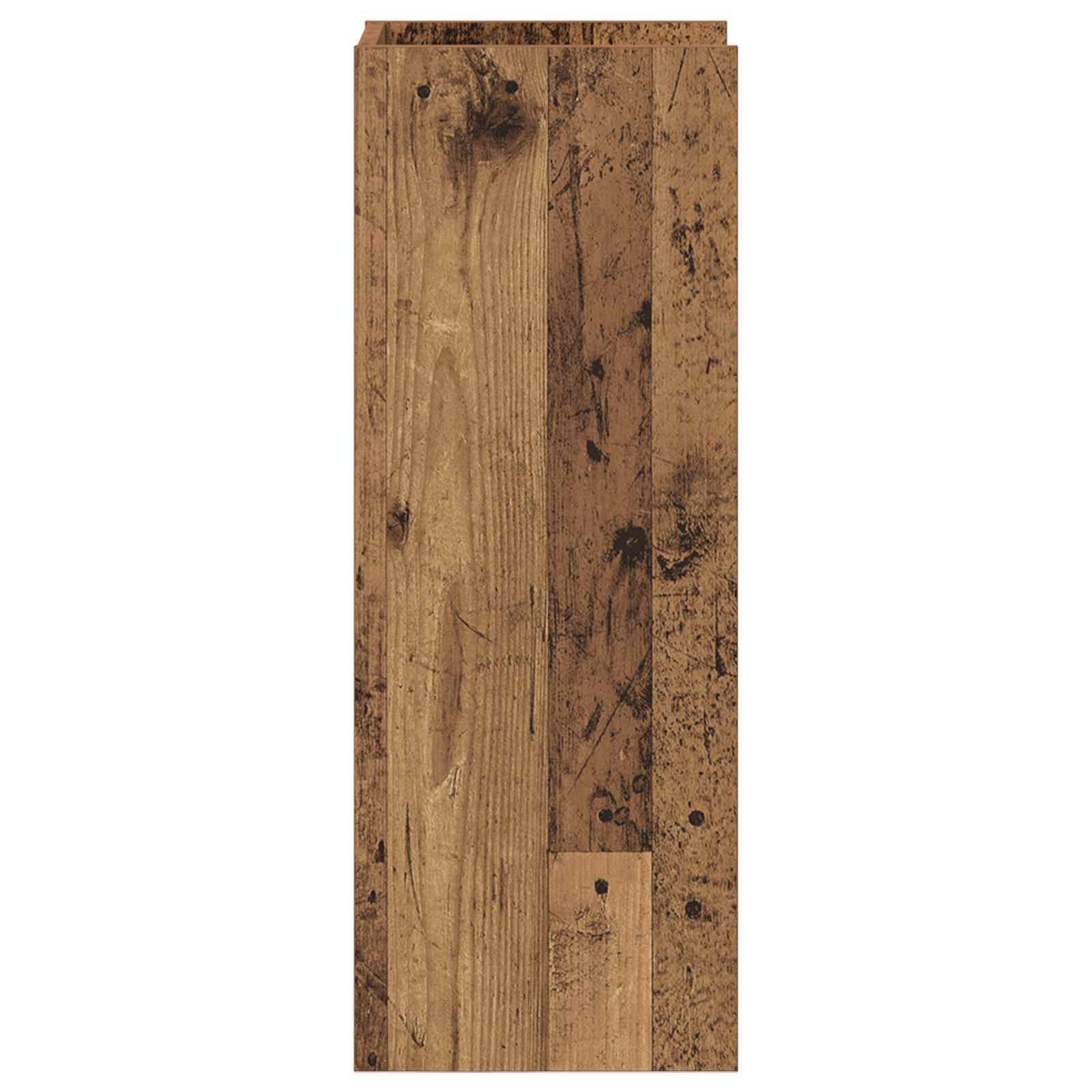 Stalak za biljke s policom 2 pcs Staro drvo 30 x 30 x 80 cm
