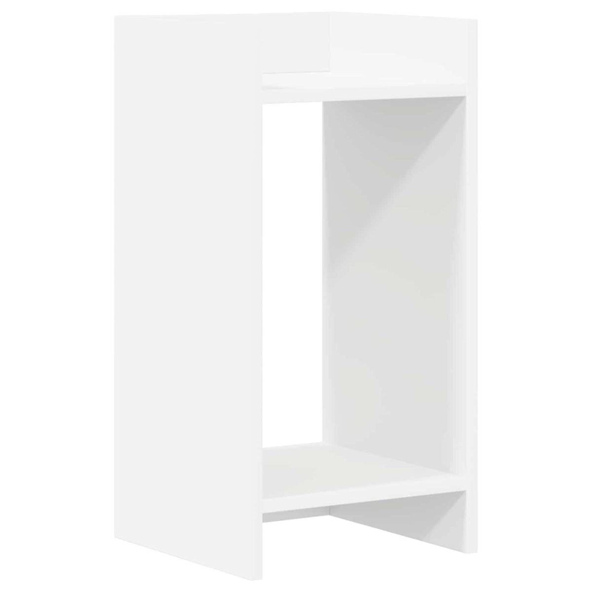 Stalak za biljke s policom 2 pcs Bijeli 30 x 30 x 60 cm