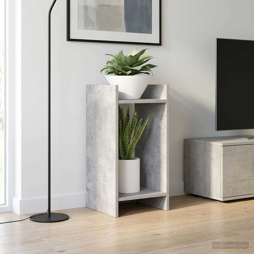 Stalak za biljke s policom 2 pcs Betonsko Siva 30 x 30 x 60 cm