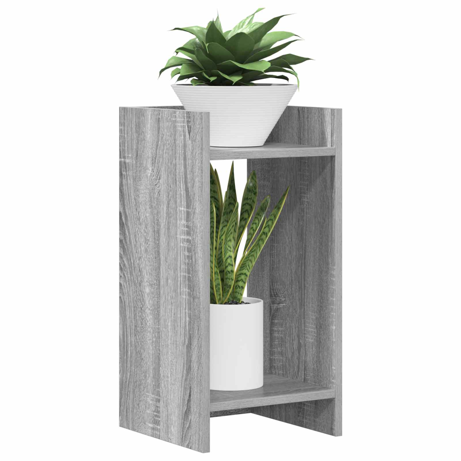 Stalak za biljke s policom Sivi Sonoma 30 x 30 x 60 cm