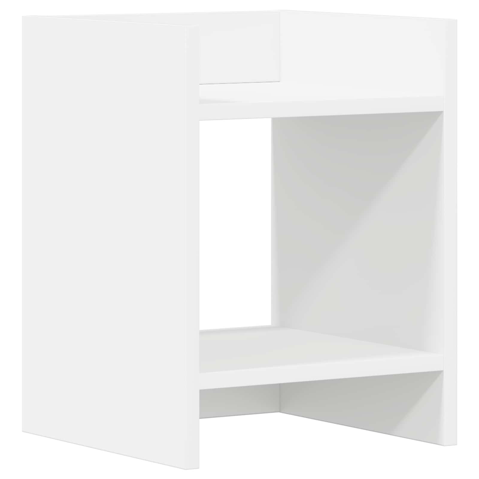 Stalak za biljke s policom 2 pcs Bijeli 30 x 30 x 40 cm