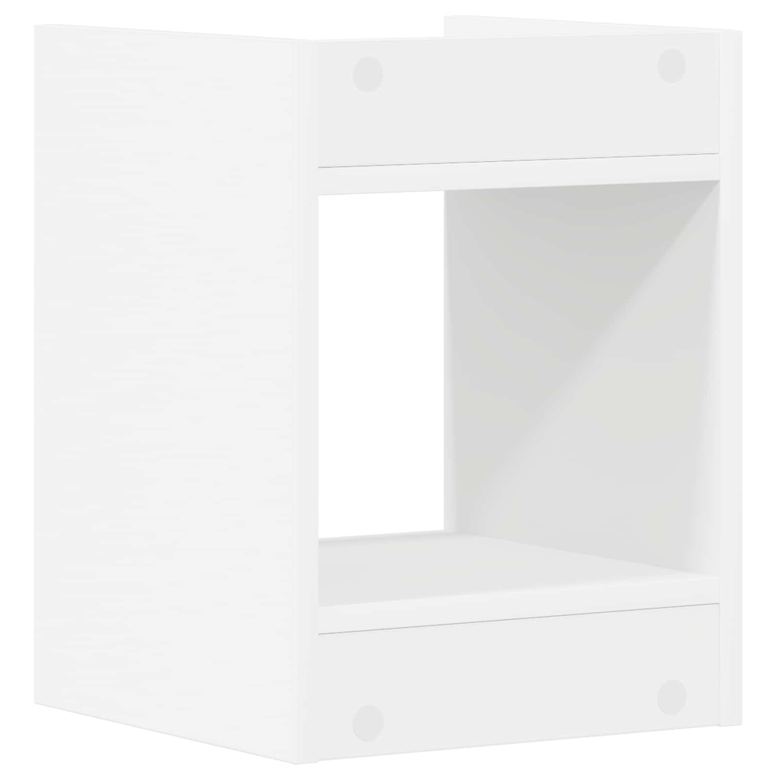 Stalak za biljke s policom 2 pcs Bijeli 30 x 30 x 40 cm