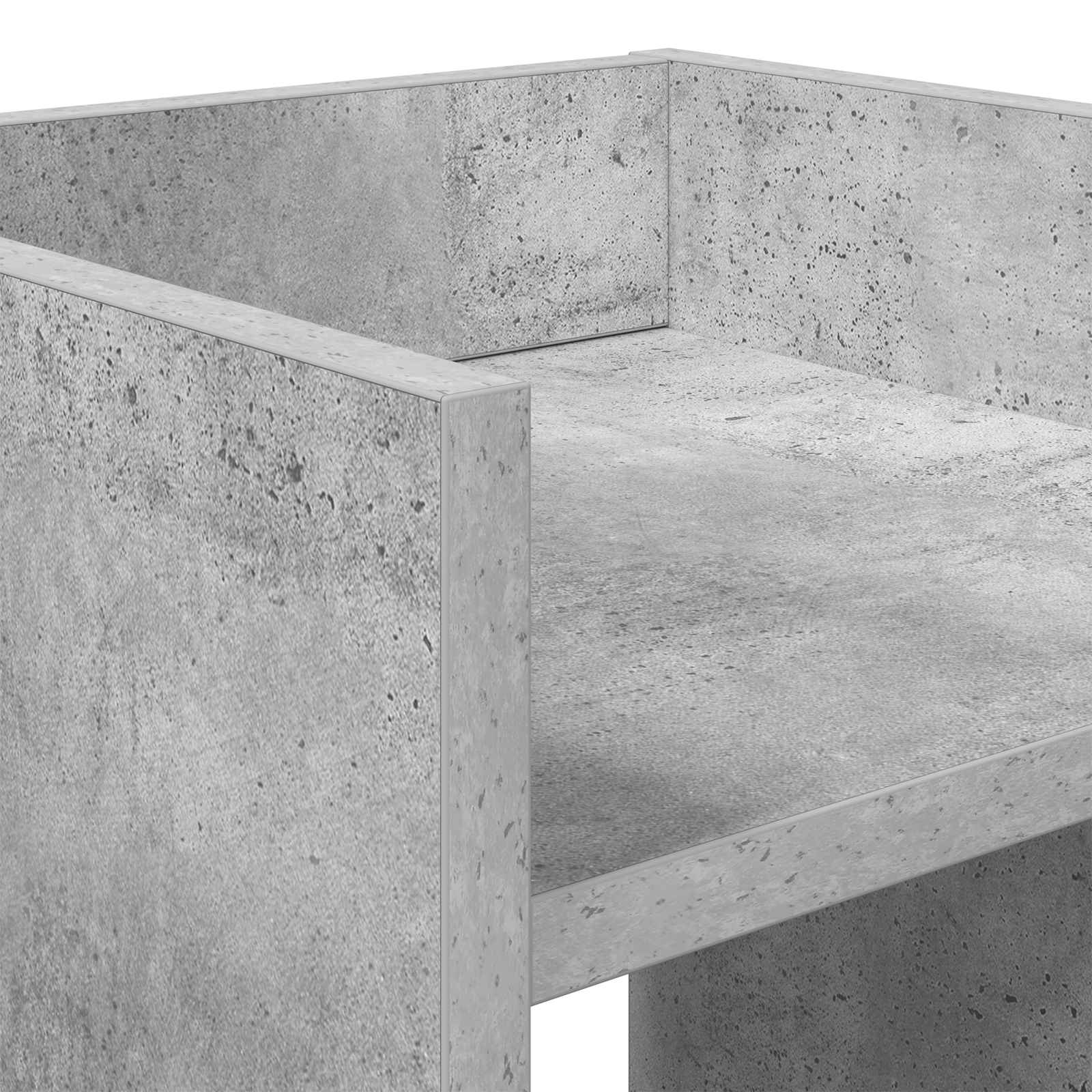 Stalak za biljke s policom Betonsko Siva 30 x 30 x 40 cm