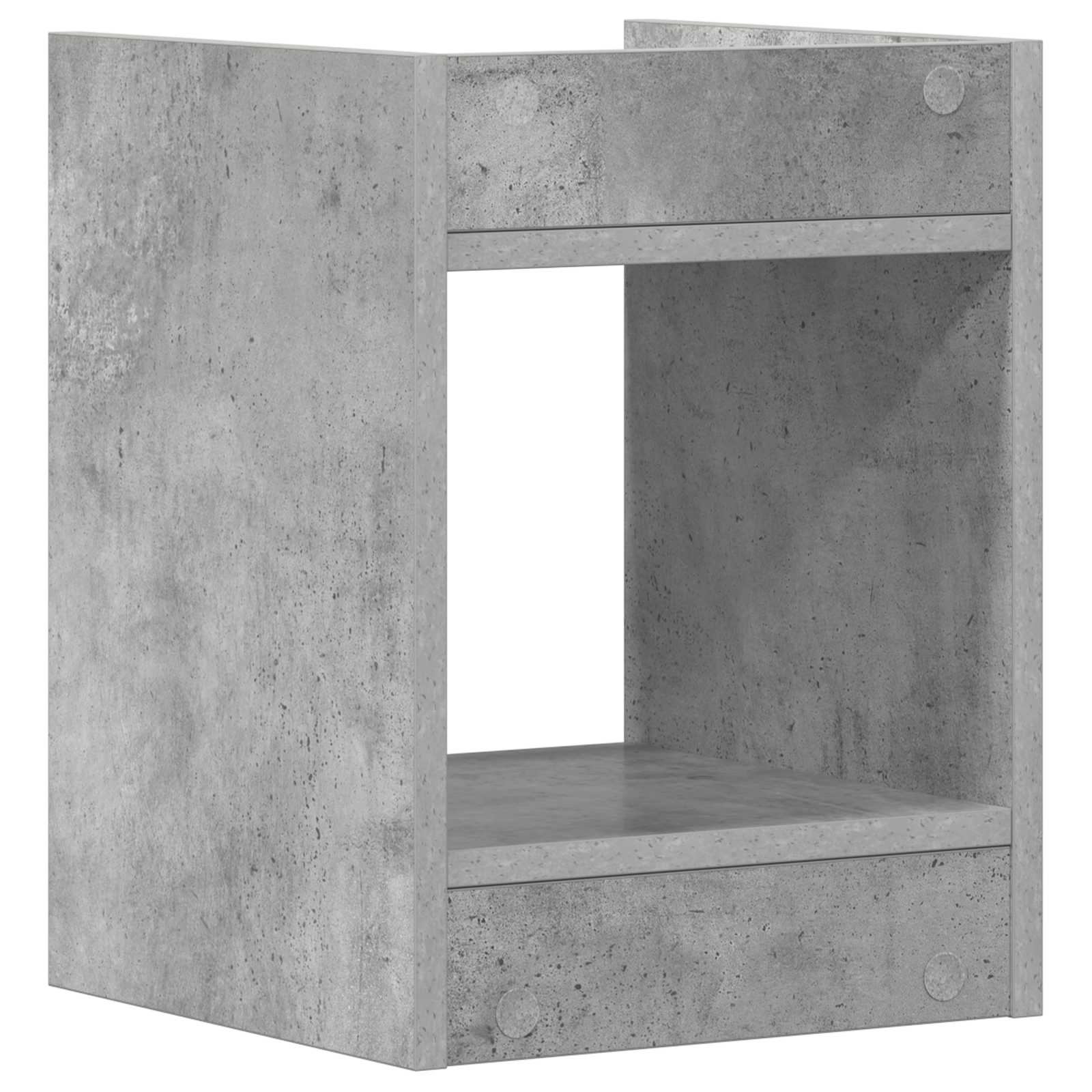 Stalak za biljke s policom Betonsko Siva 30 x 30 x 40 cm