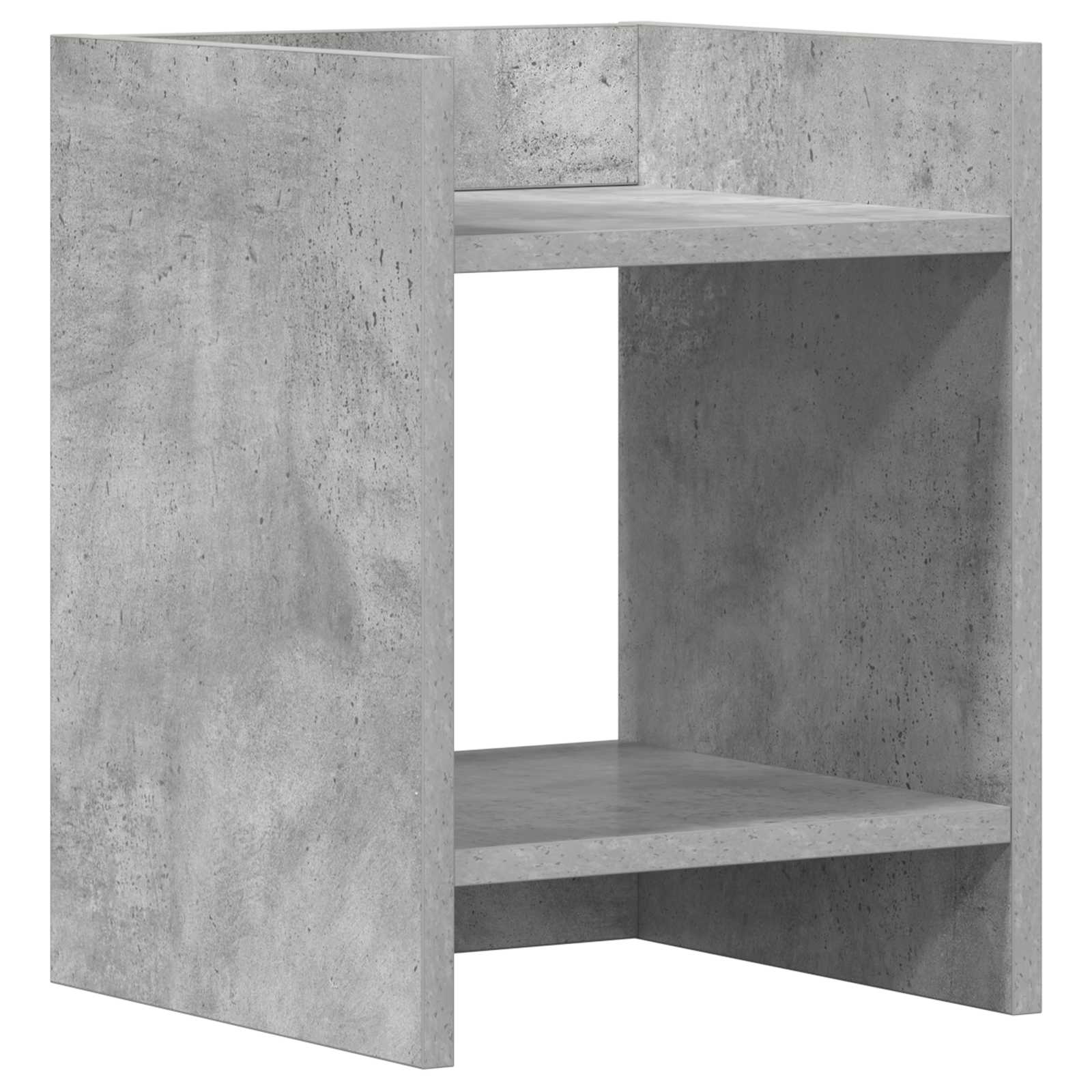 Stalak za biljke s policom 2 pcs Betonsko Siva 30 x 30 x 40 cm
