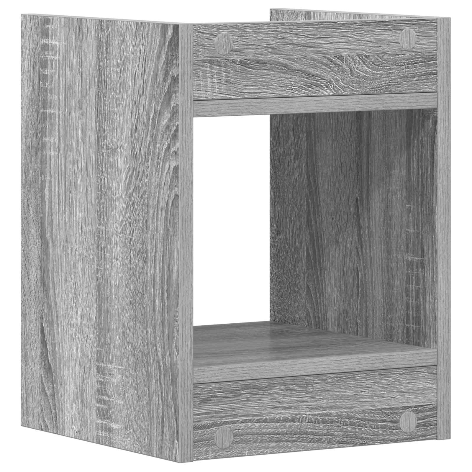 Stalak za biljke s policom 2 pcs Sivi Sonoma 30 x 30 x 40 cm