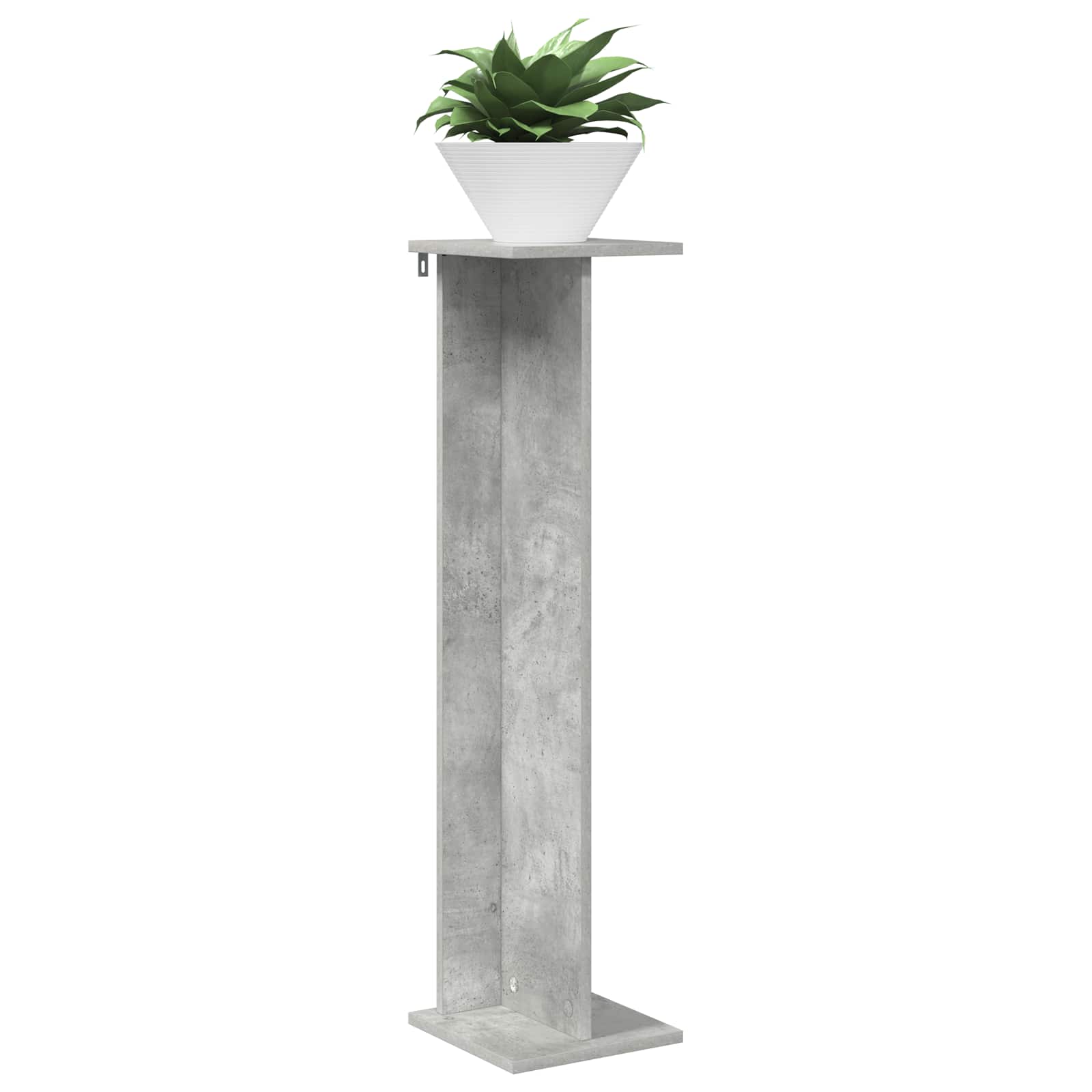 Stalak za biljke 2 pcs Betonsko Siva 25 x 25,5 x 100,5 cm
