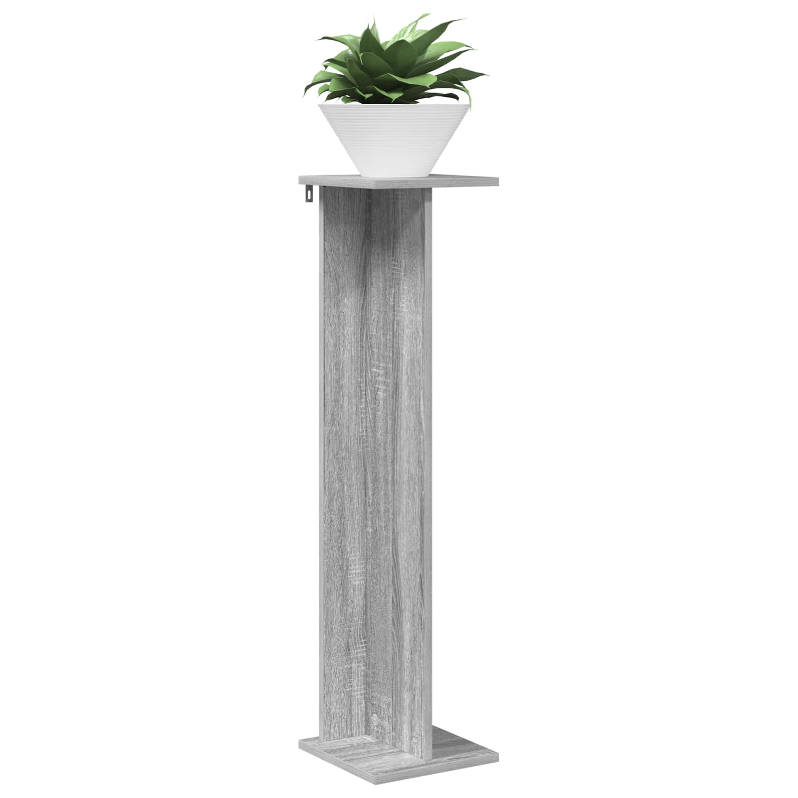 Stalak za biljke 2 pcs Sivi Sonoma 25 x 25,5 x 100,5 cm