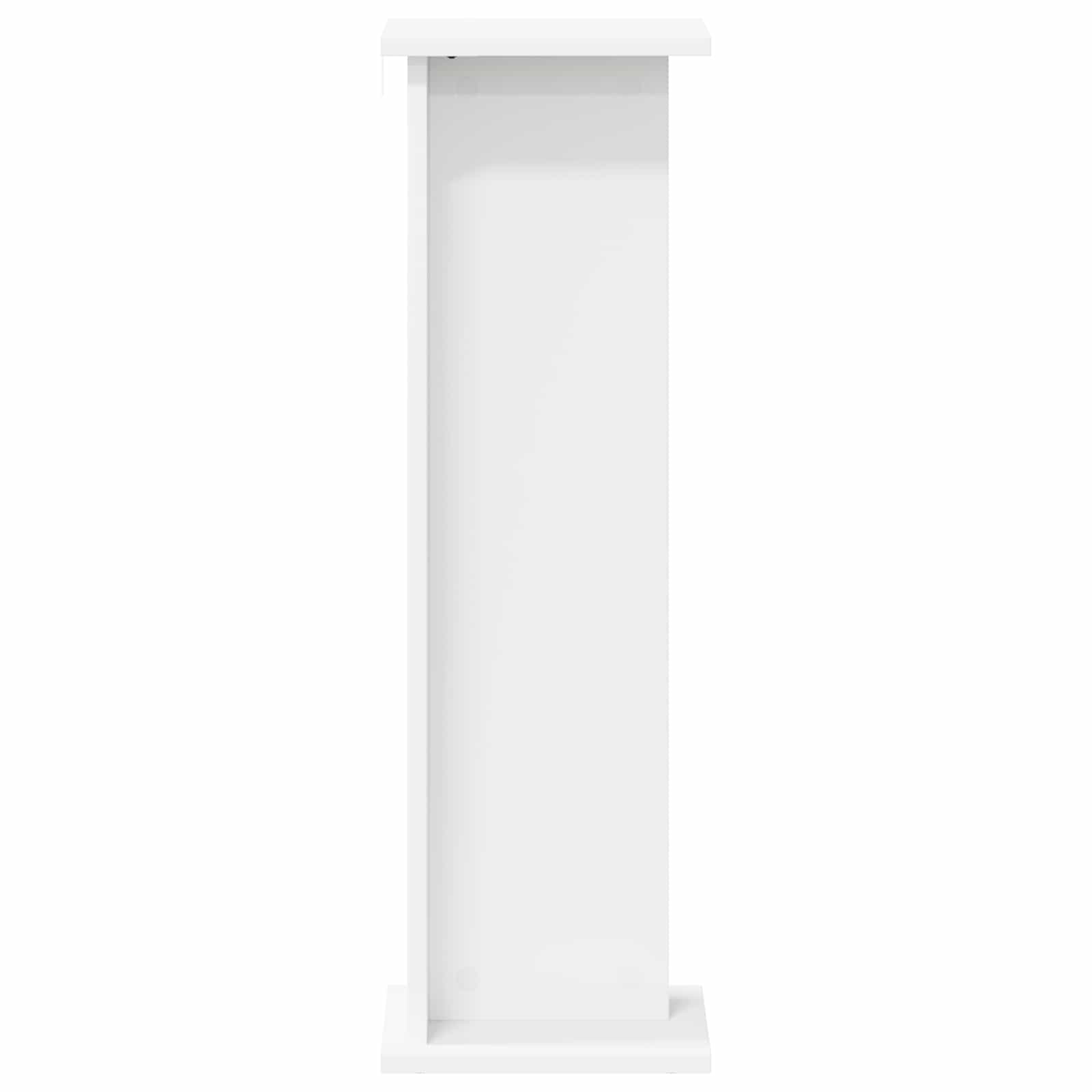 Stalak za biljke Bijeli 25 x 25,5 x 80,5 cm Konstrukcijsko drvo