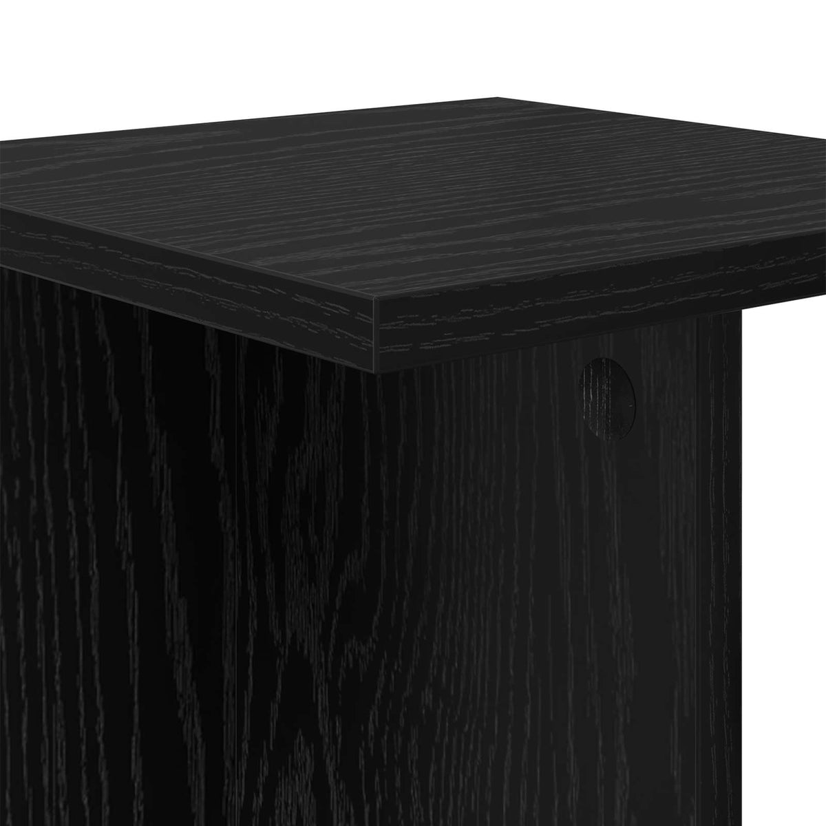 Stalak za biljke 2 pcs Crni Hrast 25 x 25,5 x 80,5 cm