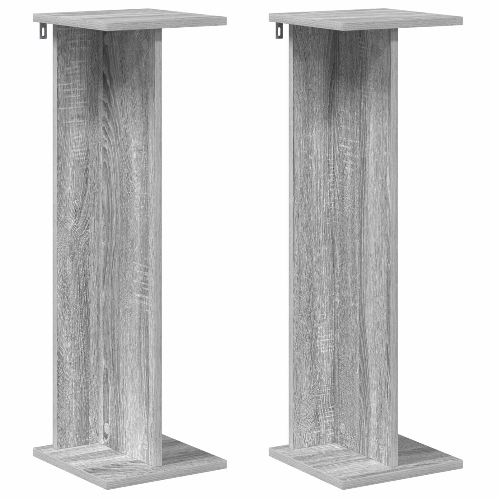 Stalak za biljke 2 pcs Sivi Sonoma 25 x 25,5 x 80,5 cm