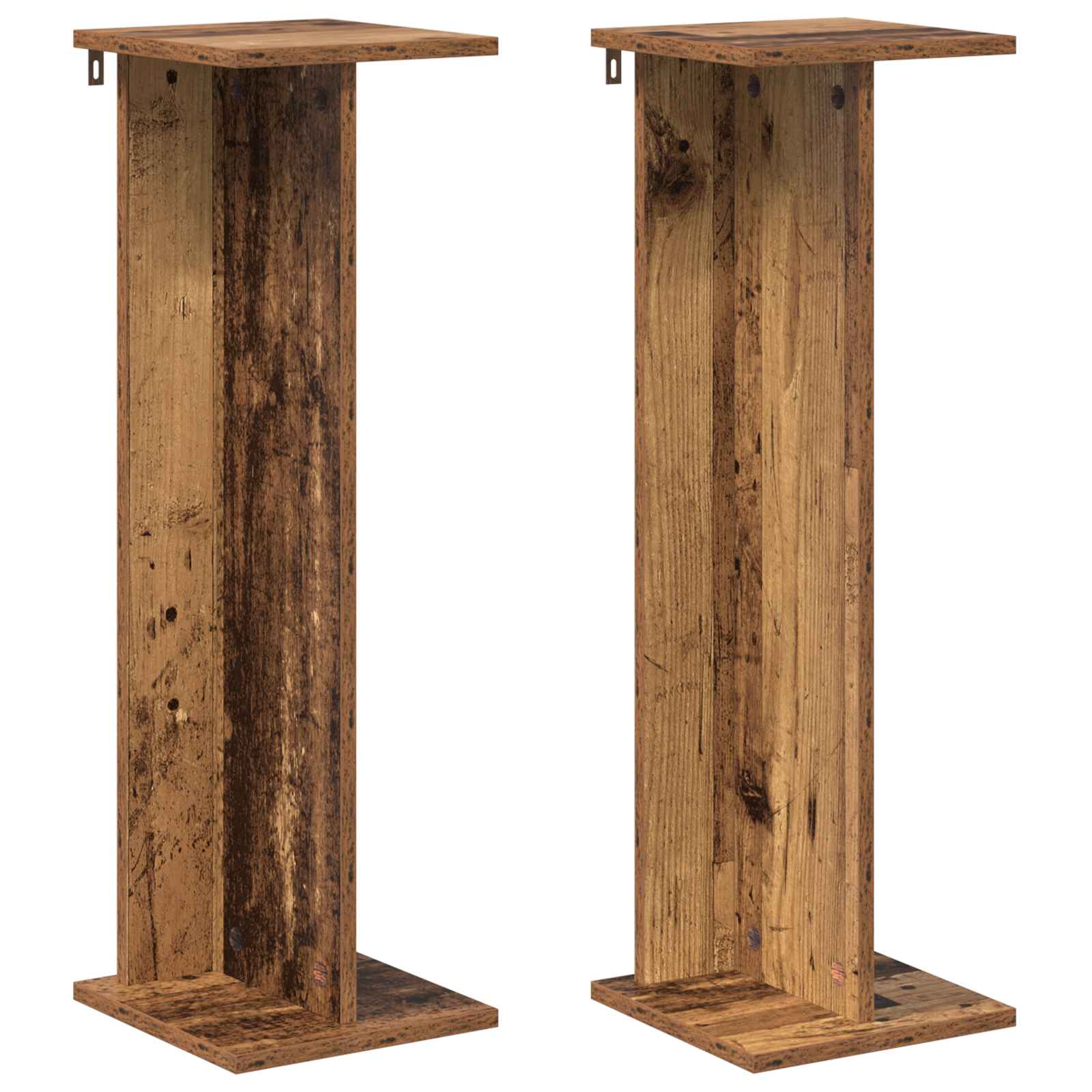 Stalak za biljke 2 pcs Staro drvo 25 x 25,5 x 80,5 cm
