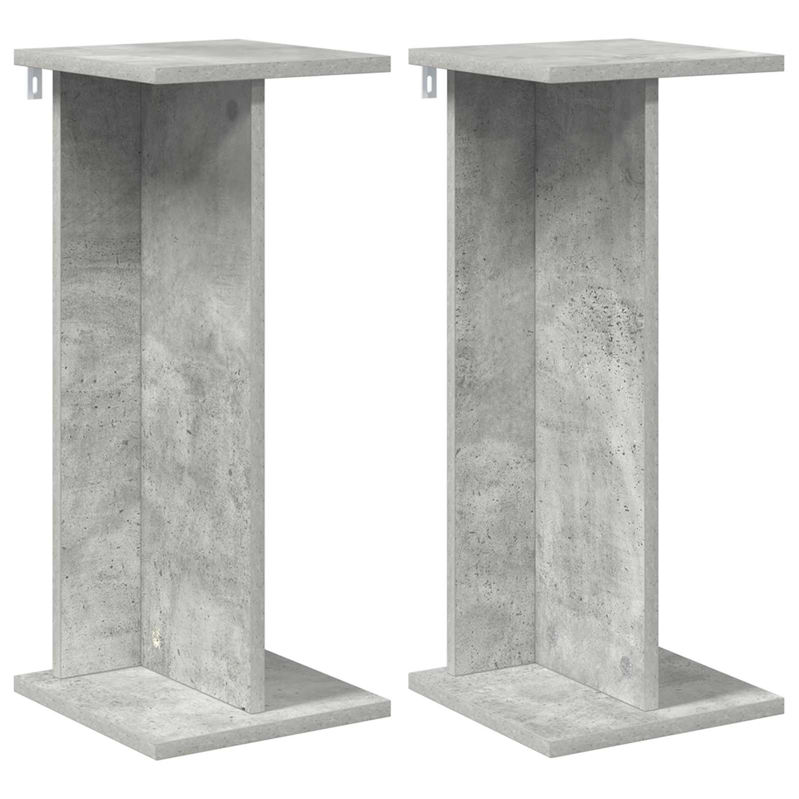 Stalak za biljke 2 pcs Betonsko Siva 25 x 25,5 x 60,5 cm