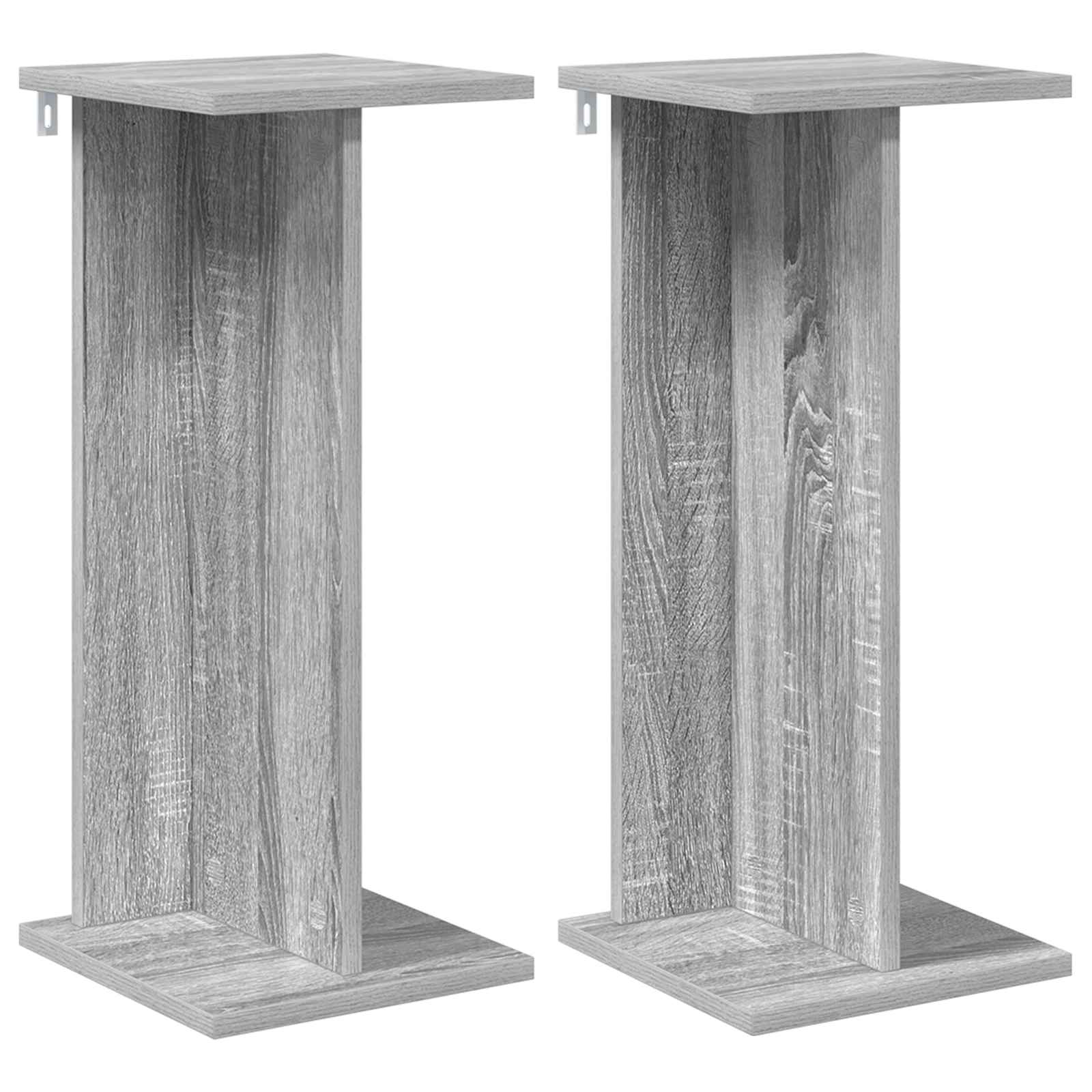 Stalak za biljke 2 pcs Sivi Sonoma 25 x 25,5 x 60,5 cm