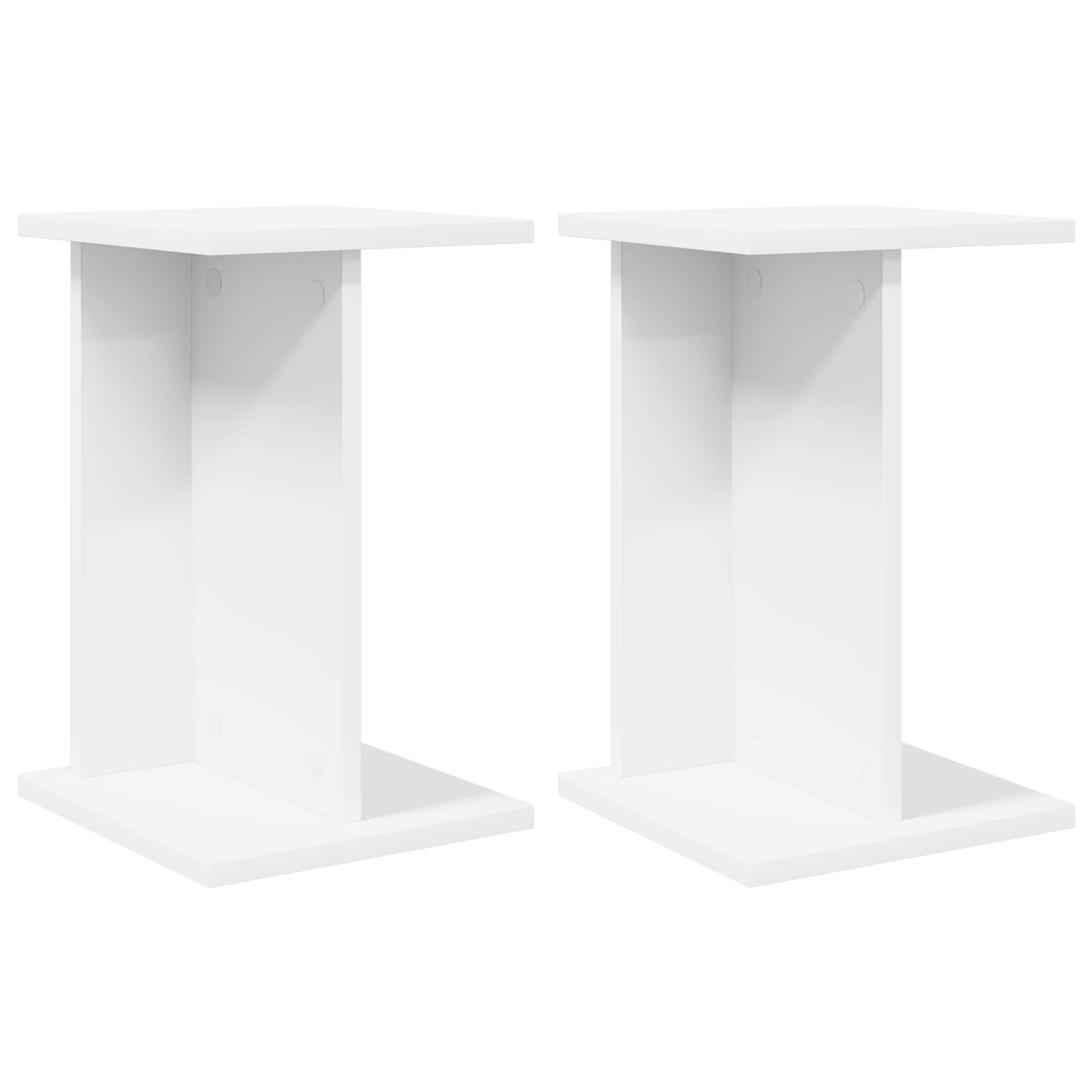 Stalak za biljke 2 pcs Bijeli 25 x 25,5 x 40,5 cm