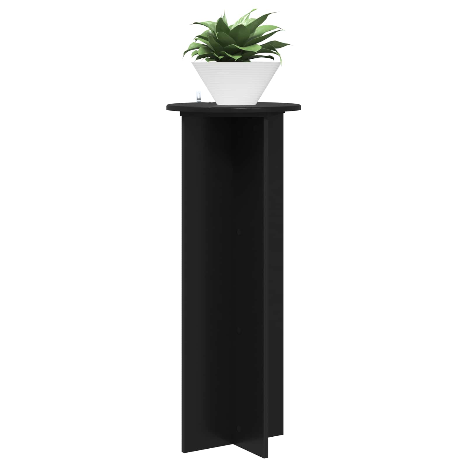 Stalak za biljke 2 pcs Crna Ø40 x 100 cm Konstruirano drvo