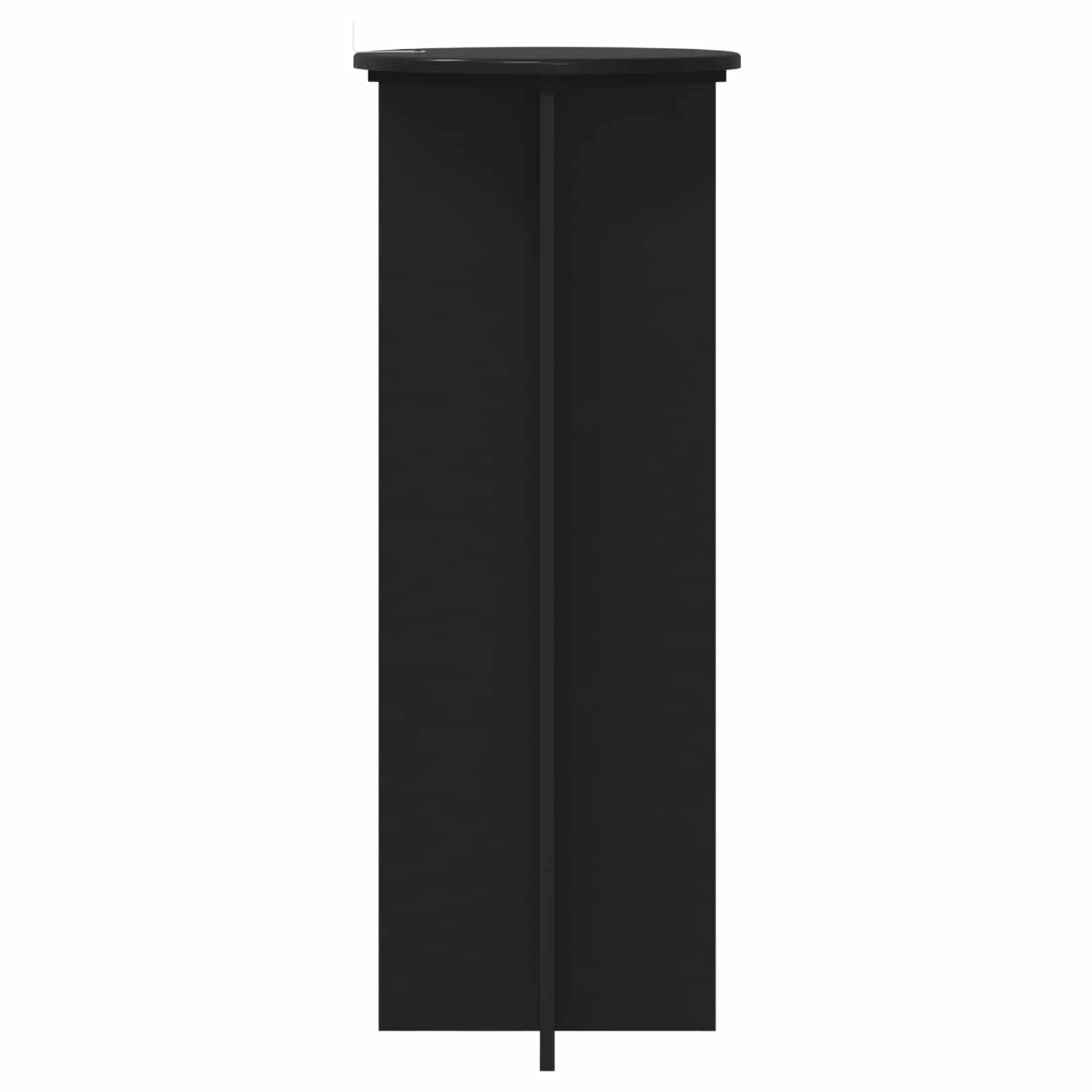 Stalak za biljke 2 pcs Crna Ø40 x 100 cm Konstruirano drvo
