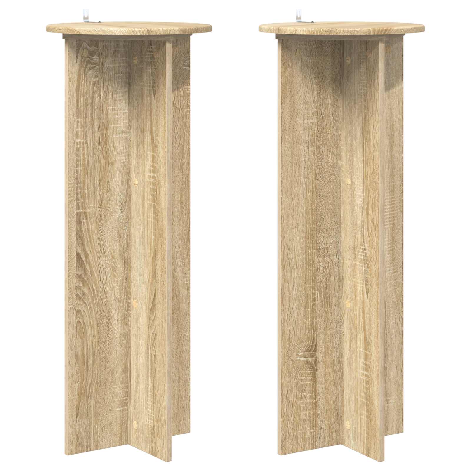 Stalak za biljke 2 pcs Hrast sonoma Ø40 x 100 cm