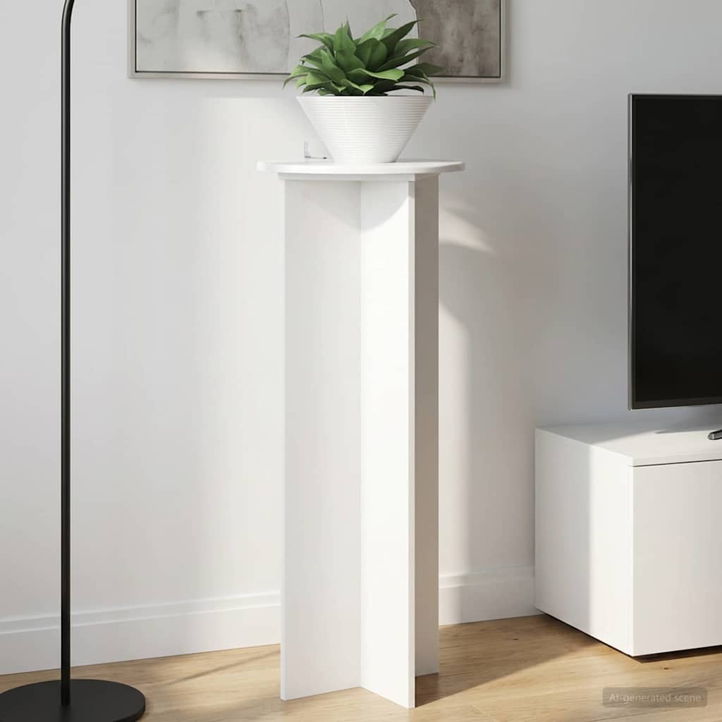 Stalak za biljke 2 pcs Bijela visokog sjaja Ø40 x 100 cm