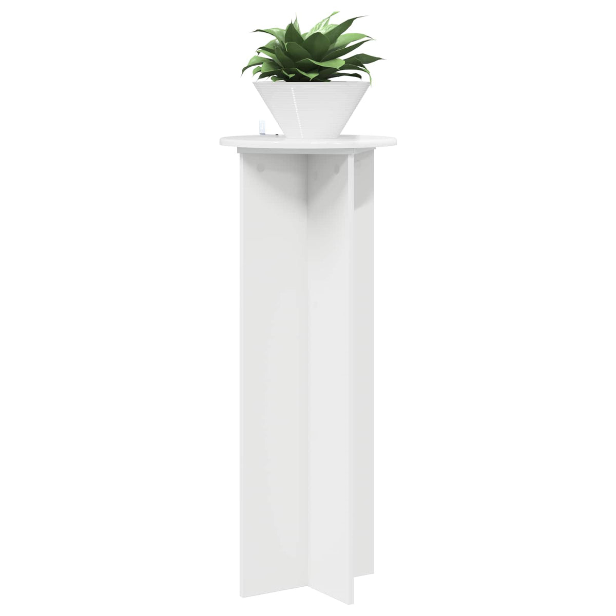 Stalak za biljke 2 pcs Bijela visokog sjaja Ø40 x 100 cm