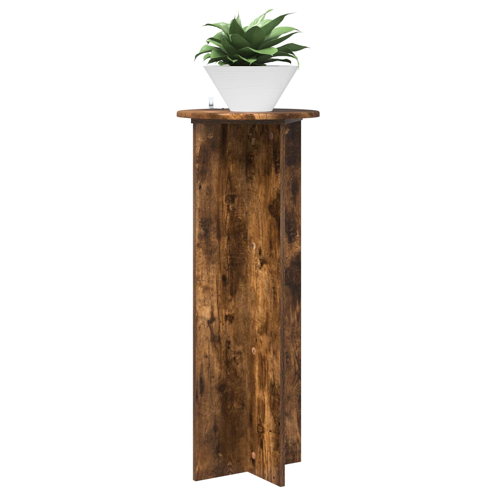 Stalak za biljke 2 pcs Dimljeni hrast Ø40 x 100 cm