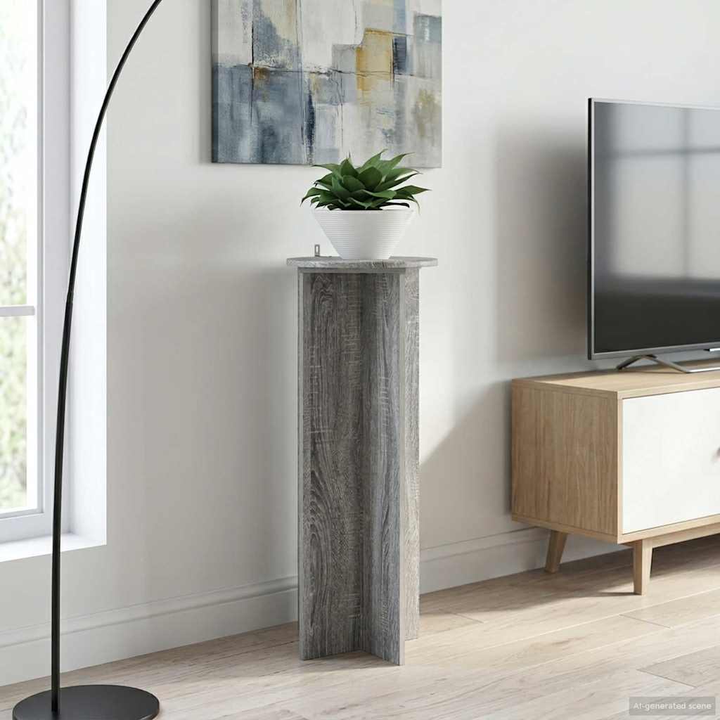 Stalak za biljke 2 pcs Siva sonoma Ø40 x 100 cm