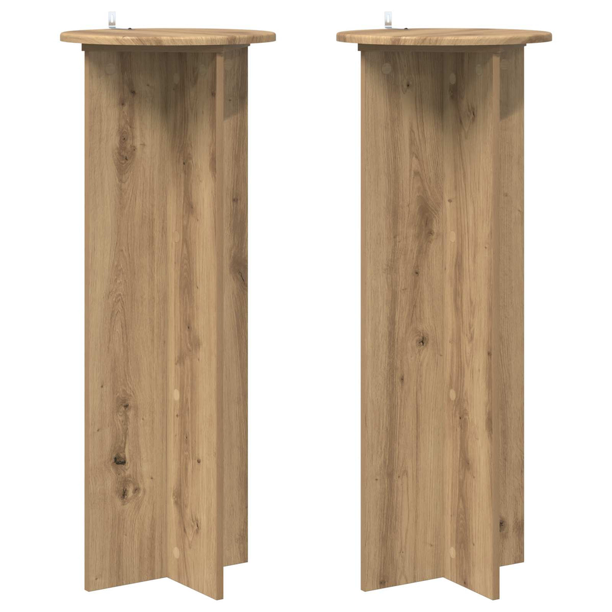 Stalak za biljke 2 pcs Hrast artisan Ø40 x 100 cm