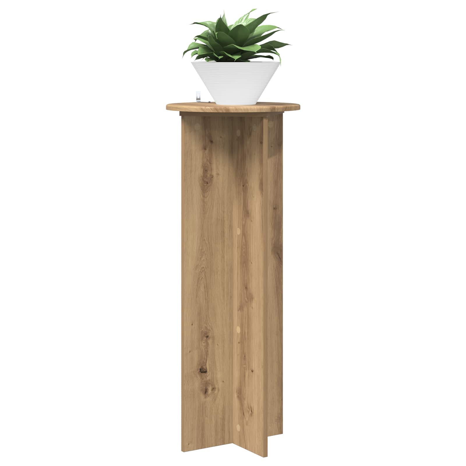 Stalak za biljke 2 pcs Hrast artisan Ø40 x 100 cm