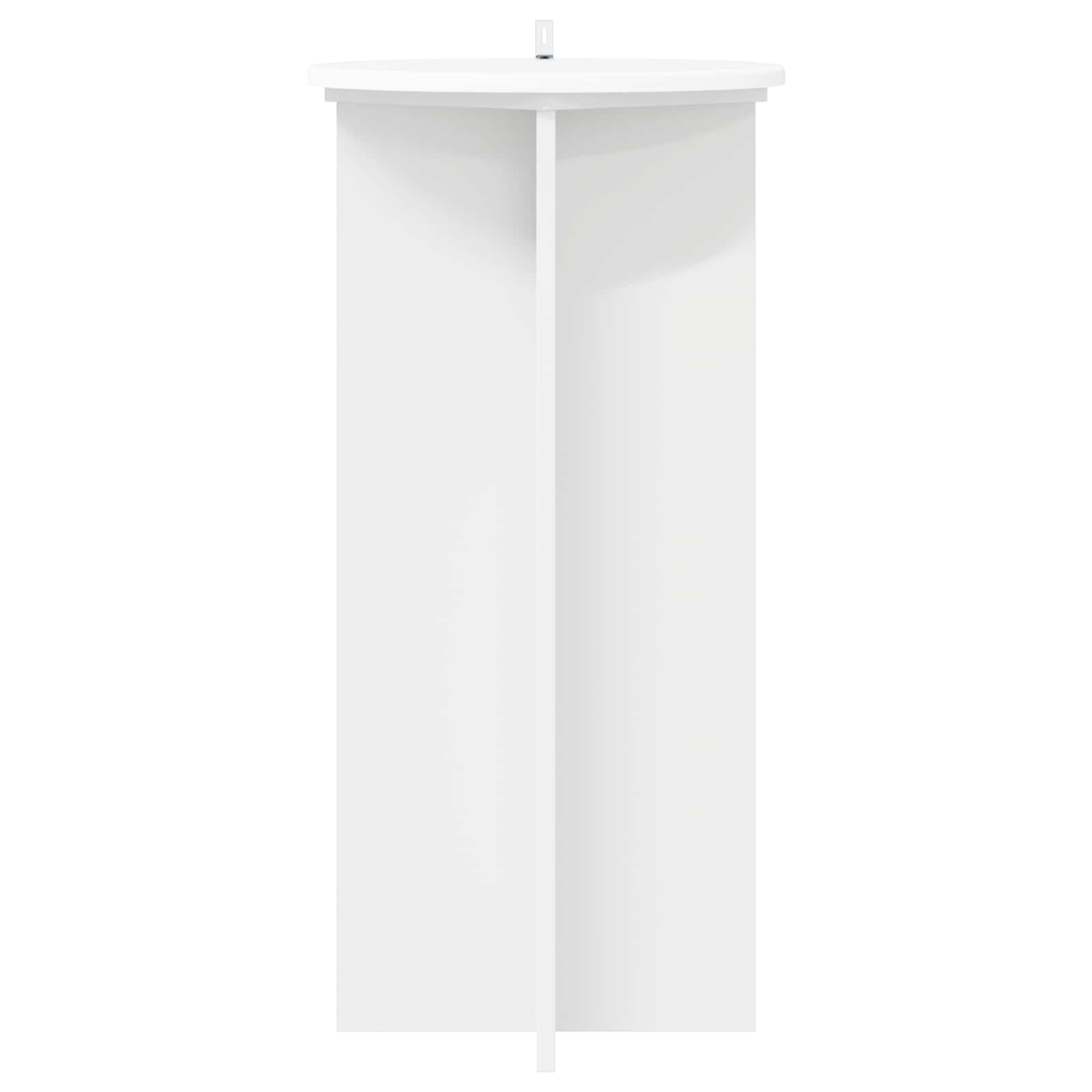 Stalak za biljke 2 pcs Bijela Ø40 x 80 cm Konstruirano drvo
