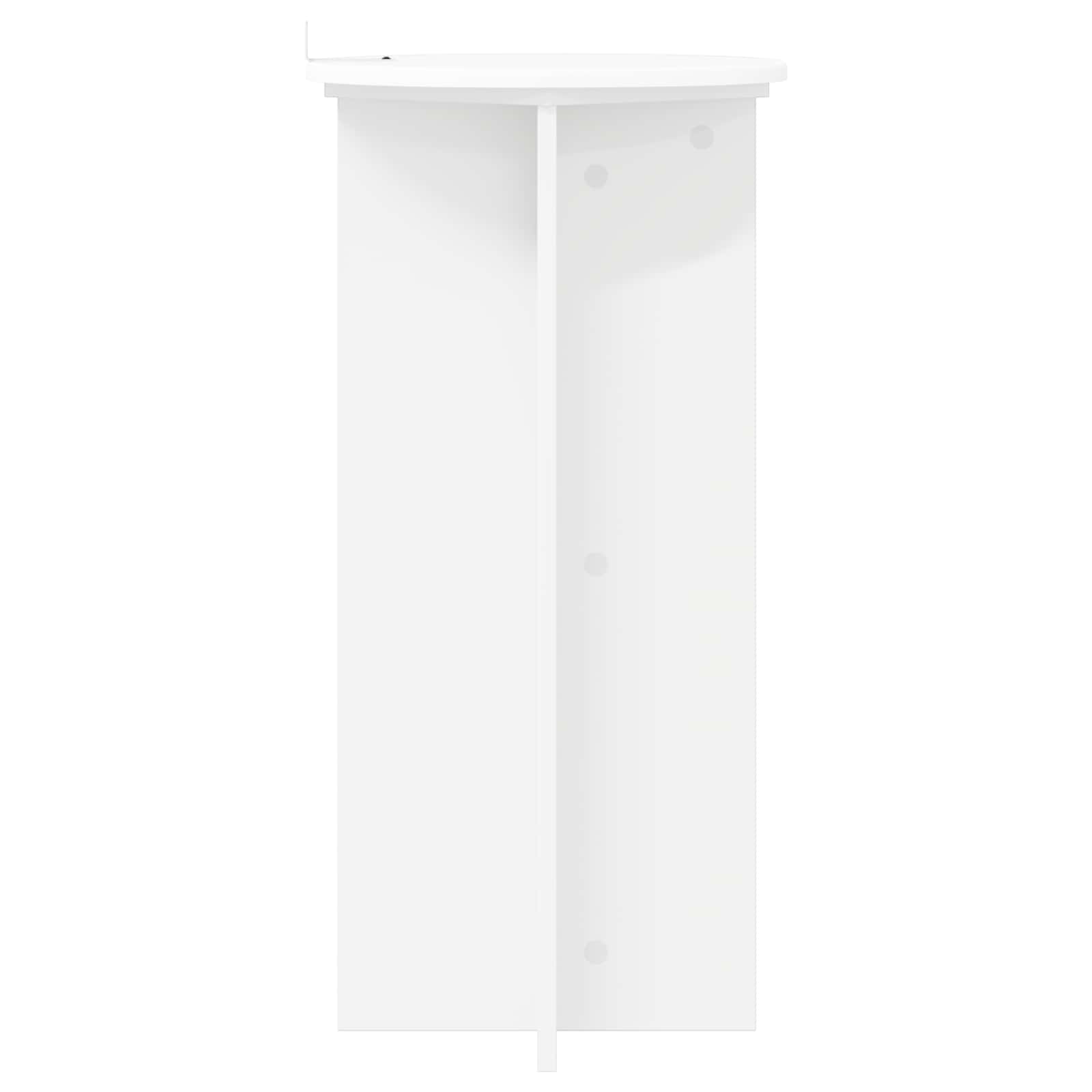 Stalak za biljke 2 pcs Bijela Ø40 x 80 cm Konstruirano drvo