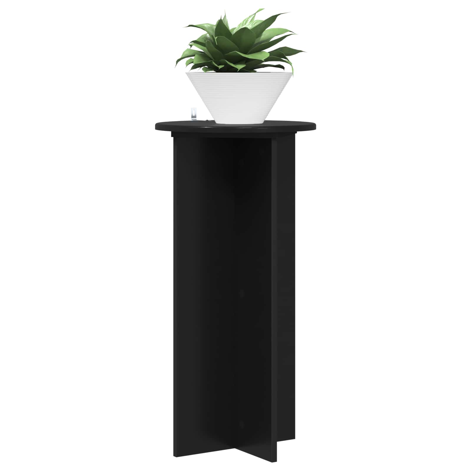 Stalak za biljke 2 pcs Crna 40 x 40 x 80 cm Konstruirano drvo