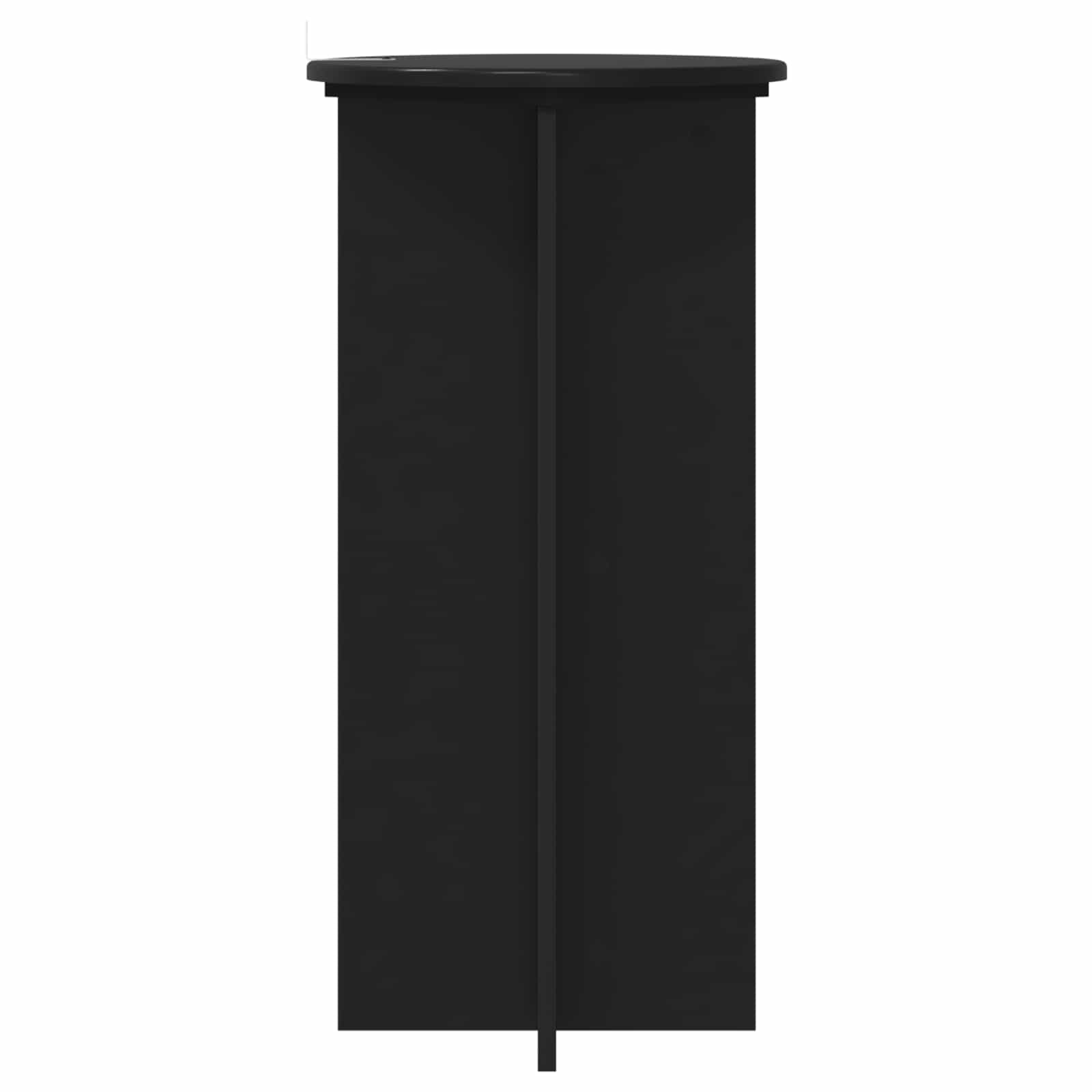 Stalak za biljke 2 pcs Crna 40 x 40 x 80 cm Konstruirano drvo