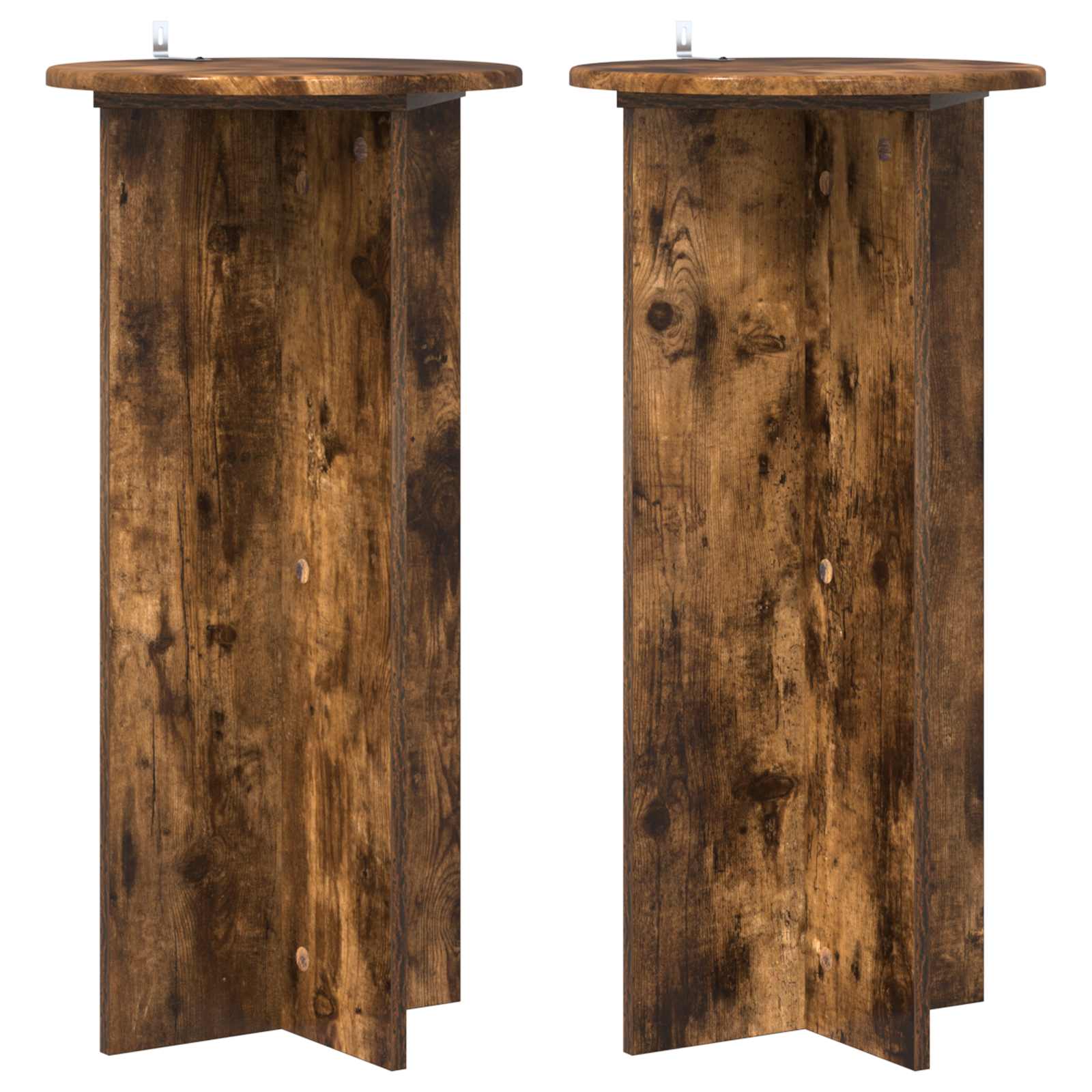 Stalak za biljke 2 pcs Dimljeni hrast 40 x 40 x 80 cm