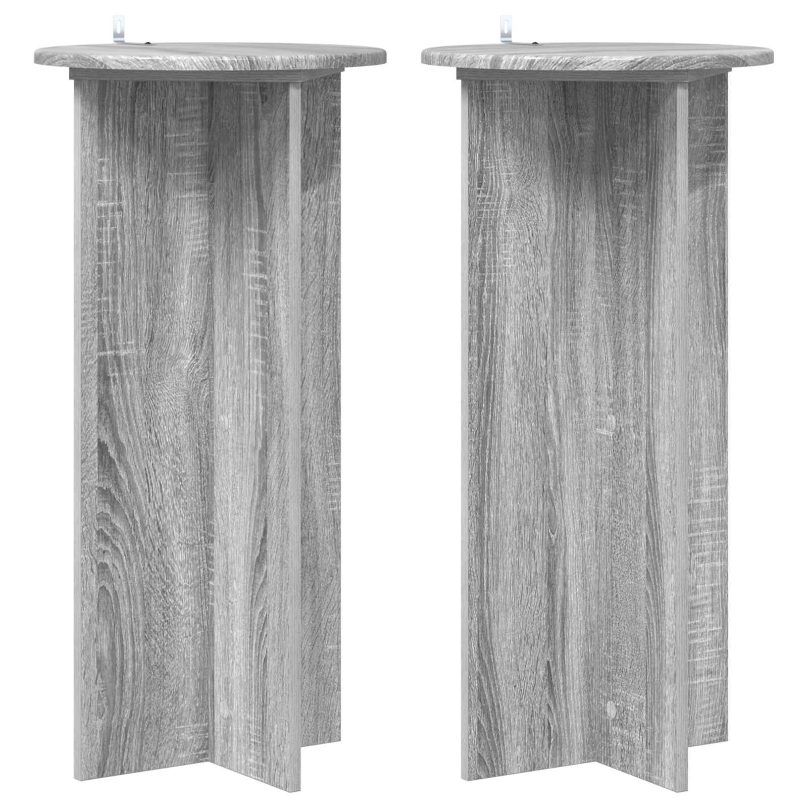 Stalak za biljke 2 pcs Siva sonoma 40 x 40 x 80 cm